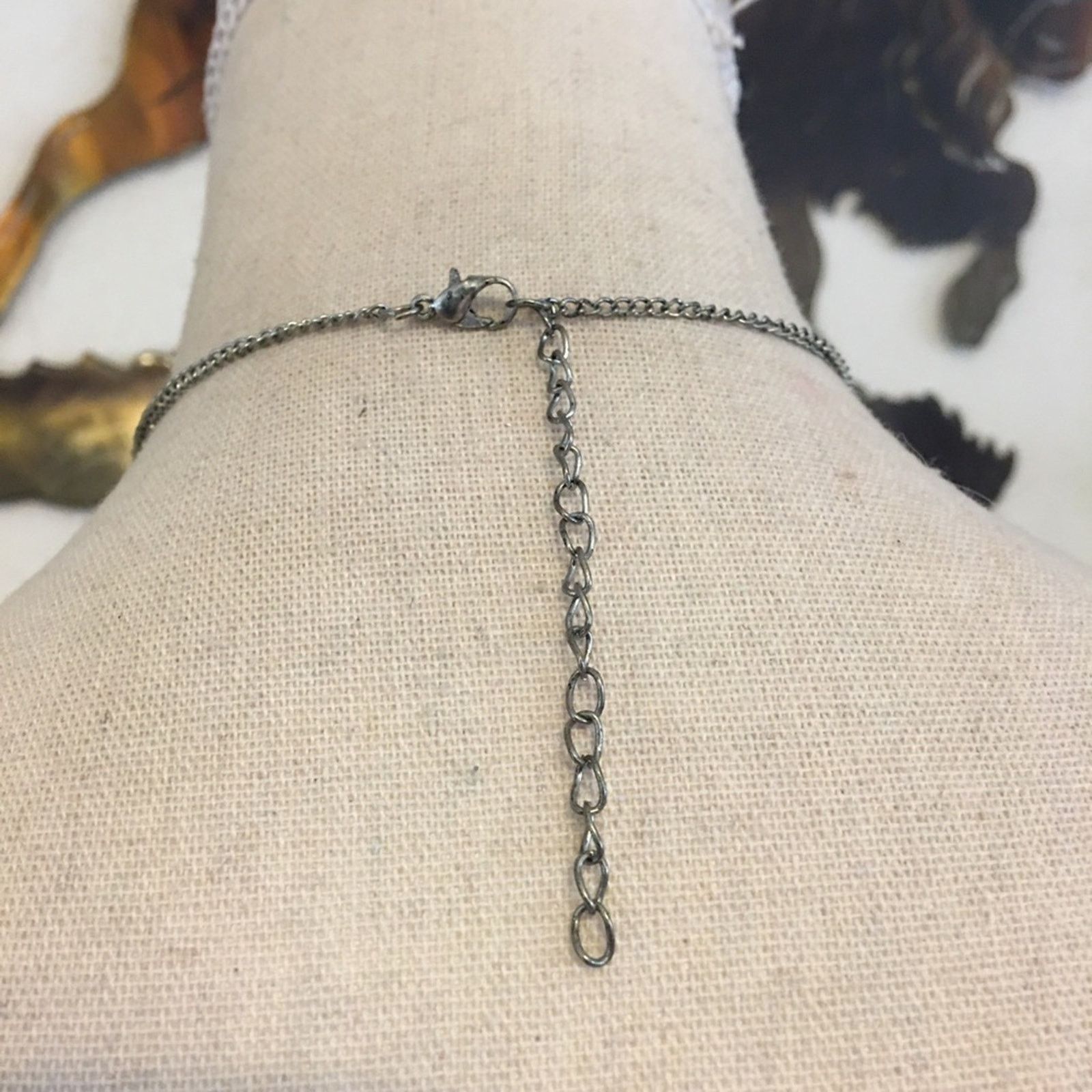 Jewelry Black chandelier crystal with charms necklace Size ONE SIZE - 5 Thumbnail
