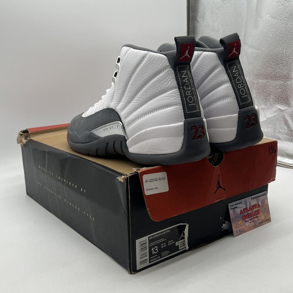 Jordan Brand Air Jordan 12 dark grey Size US 13 / EU 46 - 4 Thumbnail