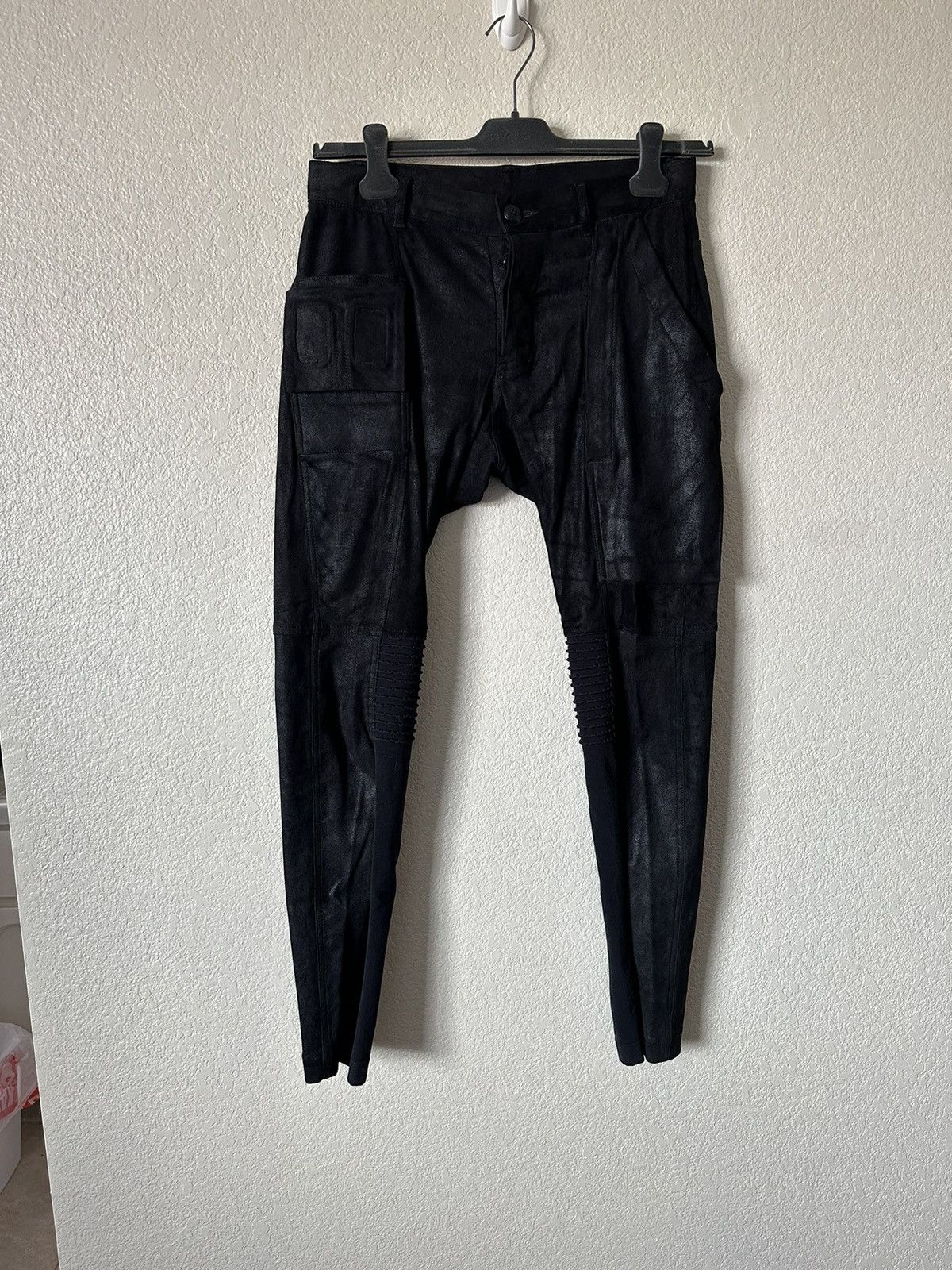 image of Rick Owens Fw15 Memphis Suede Pants in Black, Men's (Size 30)