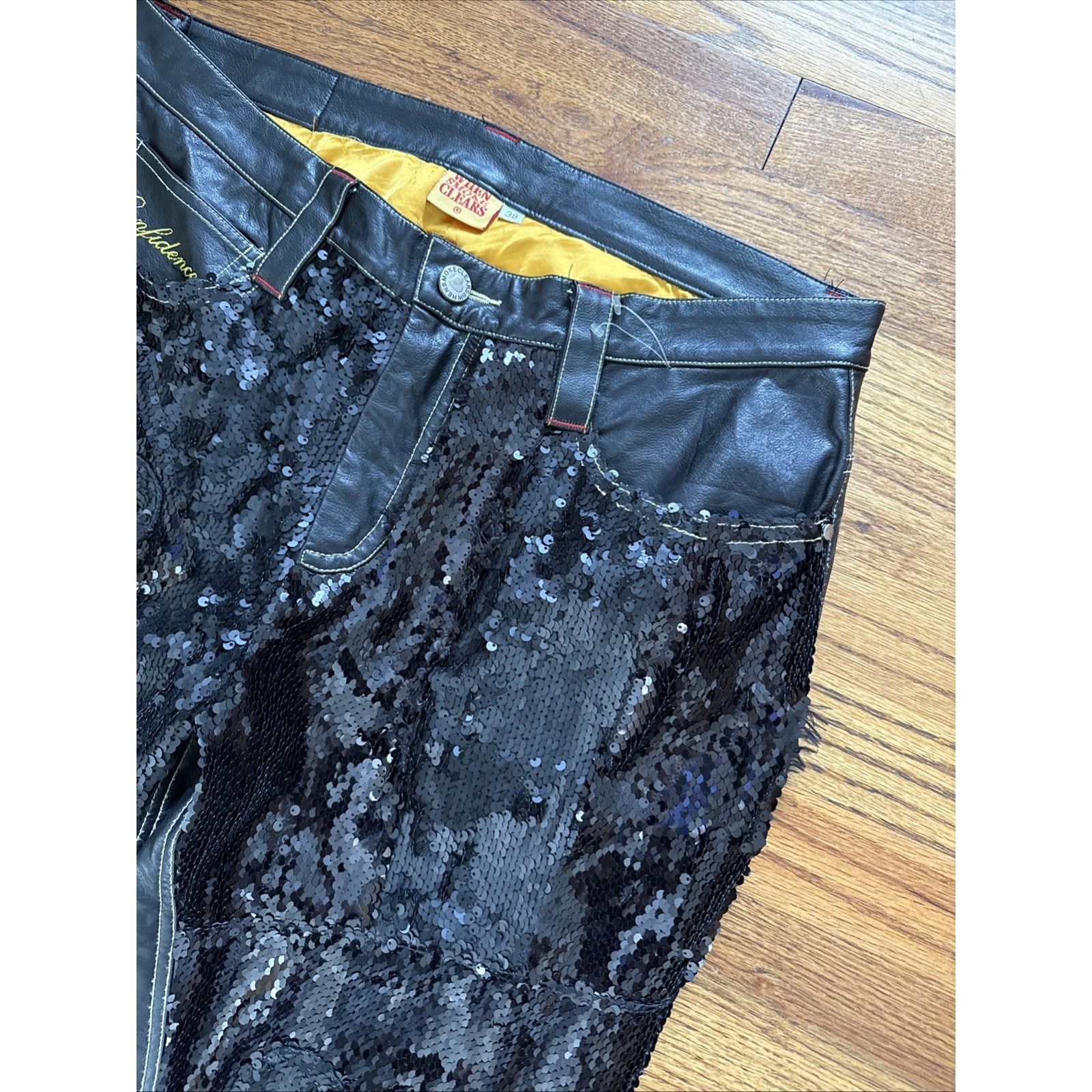 Whensmokeclears Whensmokeclears WSC SEQUIN PANTS Men’s Size 38 SEE PHOTOS! Size US 38 / EU 54 - 8 Thumbnail