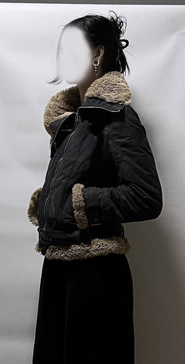 Japanese Brand Vintage Y2K Motorcycle Fur Collar Avantgarde Jacket Size US M / EU 48-50 / 2 - 2 Thumbnail