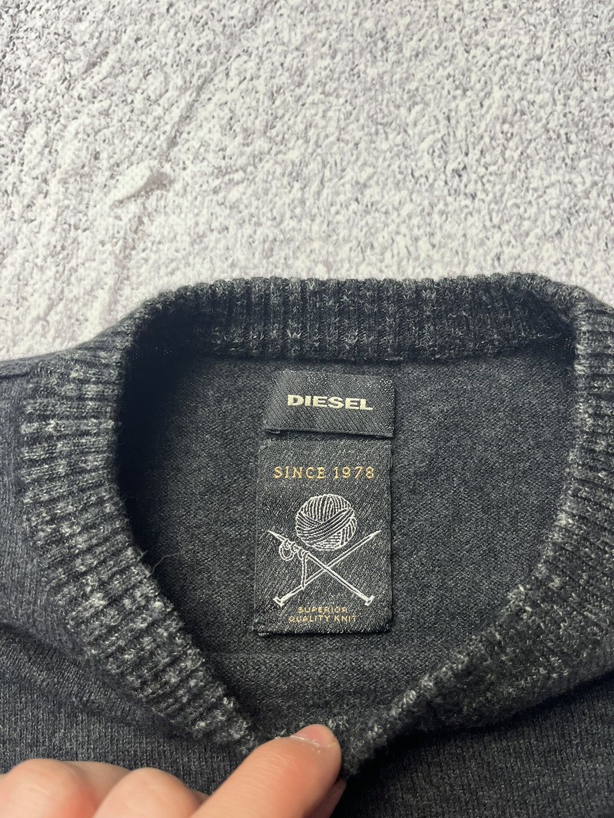 Diesel Vintage 90s Diesel Sweater Knitwear Logo rare Size US XL / EU 56 / 4 - 7 Thumbnail