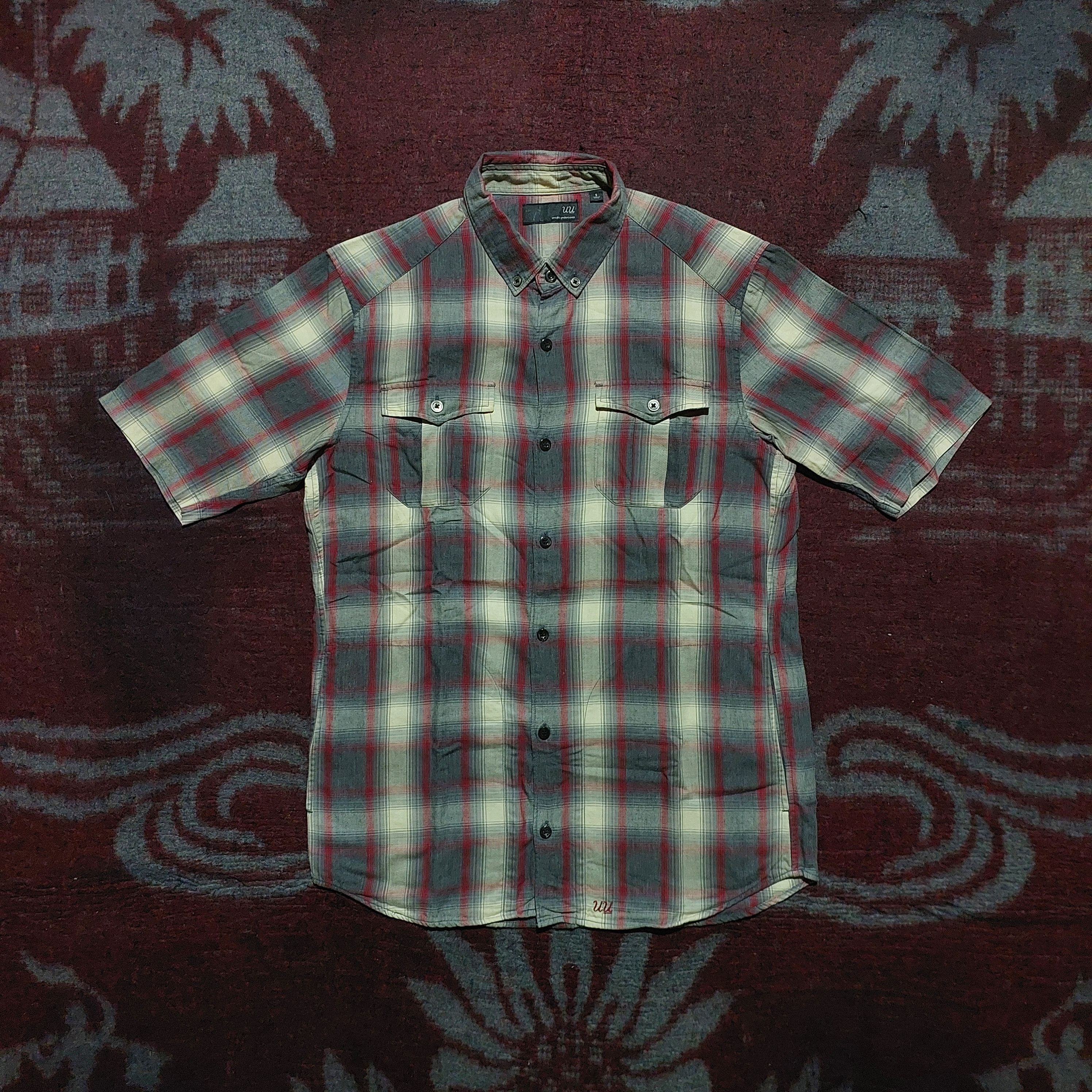 Undercover × Uniqlo Uniqlo x Undercover red line plaid shirt Size US S / EU 44-46 / 1 - 1 Thumbnail