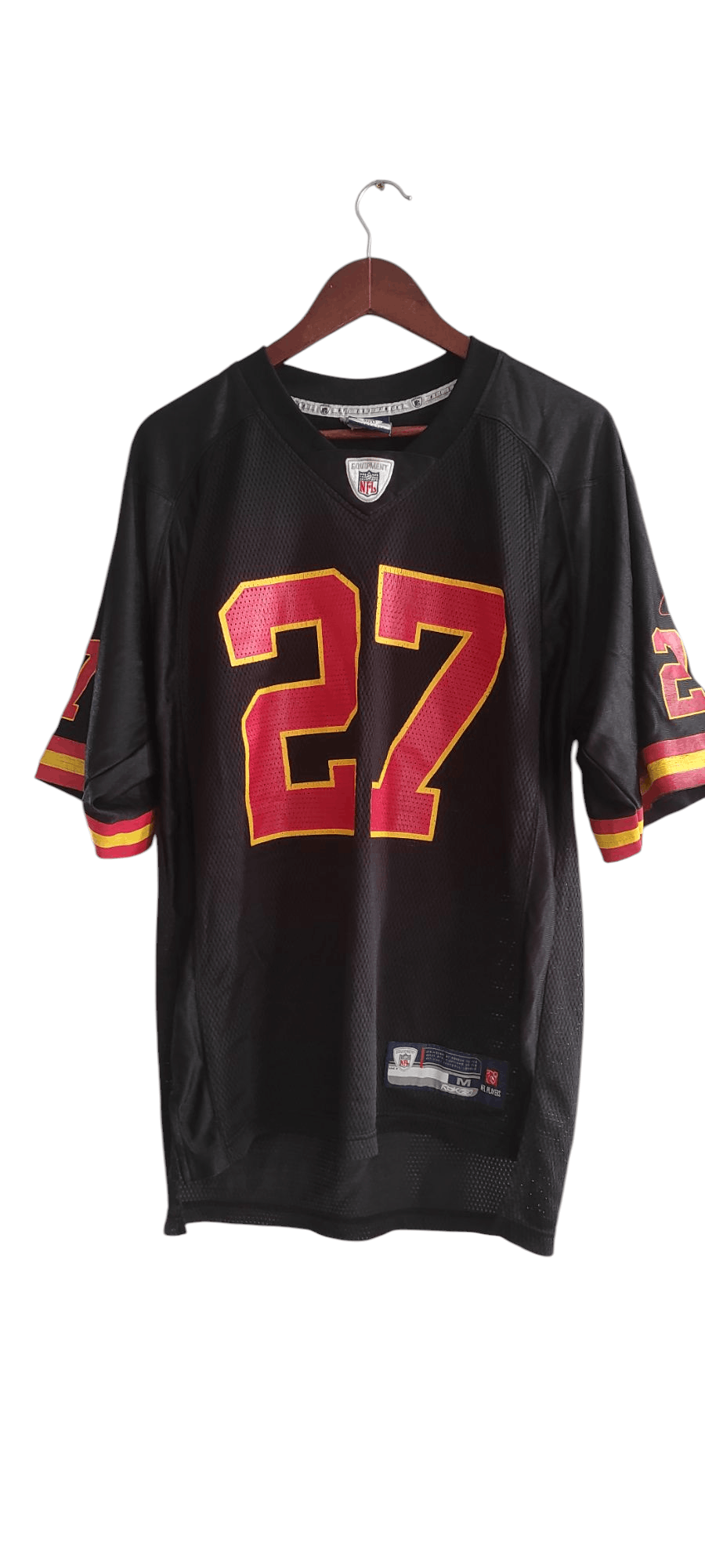 NFL × Reebok × Vintage Reebok NFL Kansas City Chiefs L Johnson #27 Mesh Jersey Size US M / EU 48-50 / 2 - 1 Thumbnail