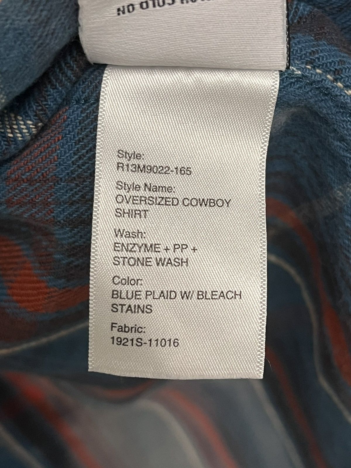 R13 Bleached oversized cowboy shirt. Small Size S / US 4 / IT 40 - 14 Thumbnail
