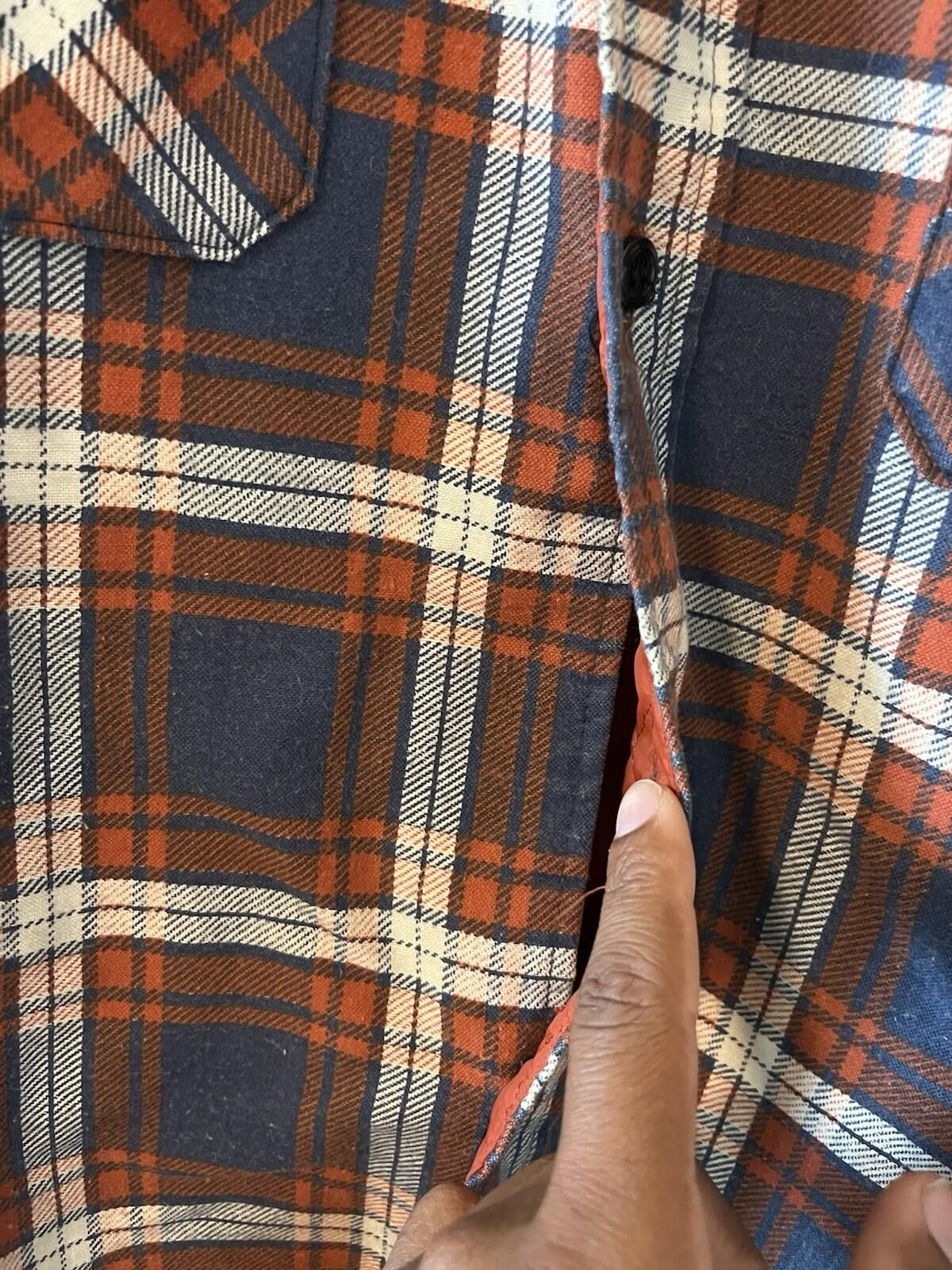 Sears VTG Sears Fieldmaster Flannel Mens XL Plaid Quilt Lined Size US XL / EU 56 / 4 - 2 Thumbnail