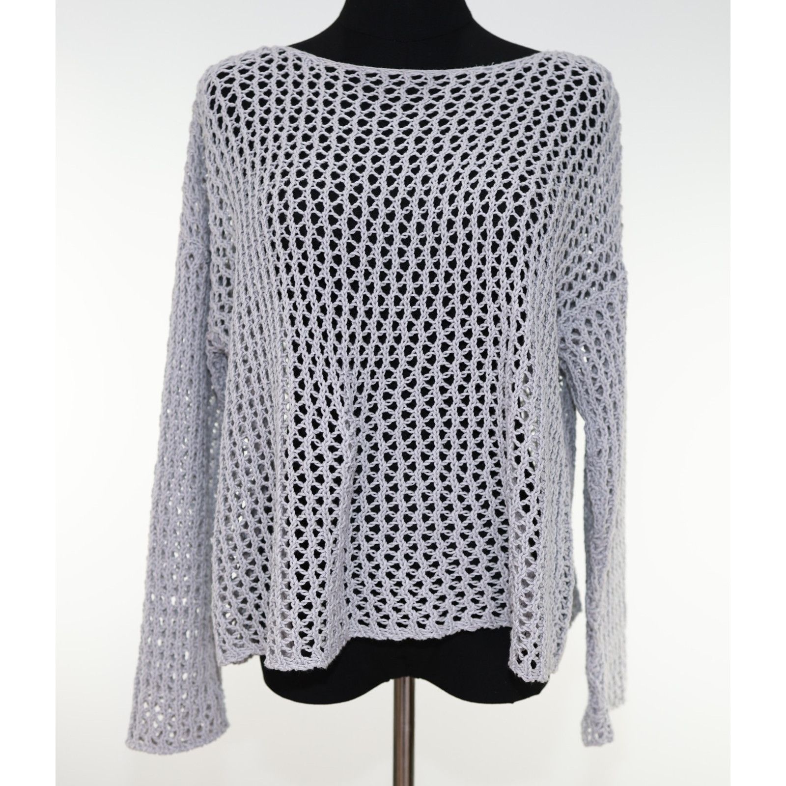 Eileen Fisher EILEEN FISHER Cotton Twisted Cord Weave Bateau Pullover Sz M Size M / US 6-8 / IT 42-44 - 2 Thumbnail