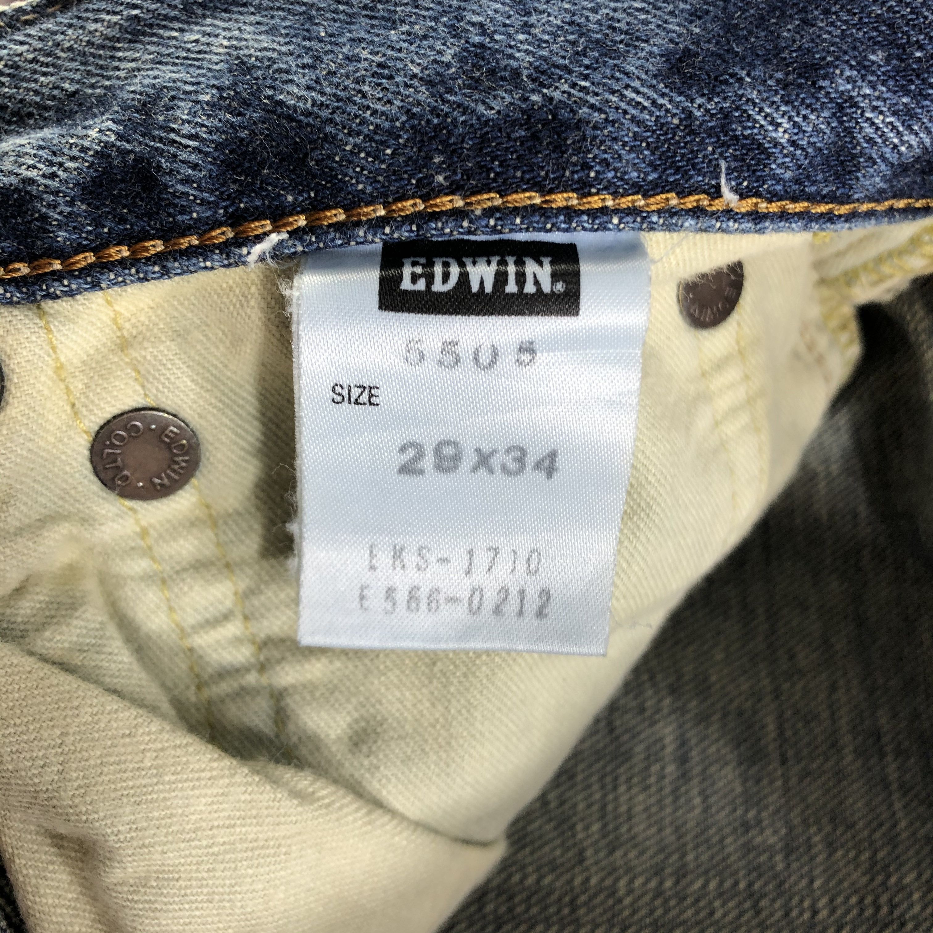 Edwin Vintage Blue Wash Edwin 505 Selvedge Jeans-JM3669 Size US 30 / EU 46 - 8 Thumbnail