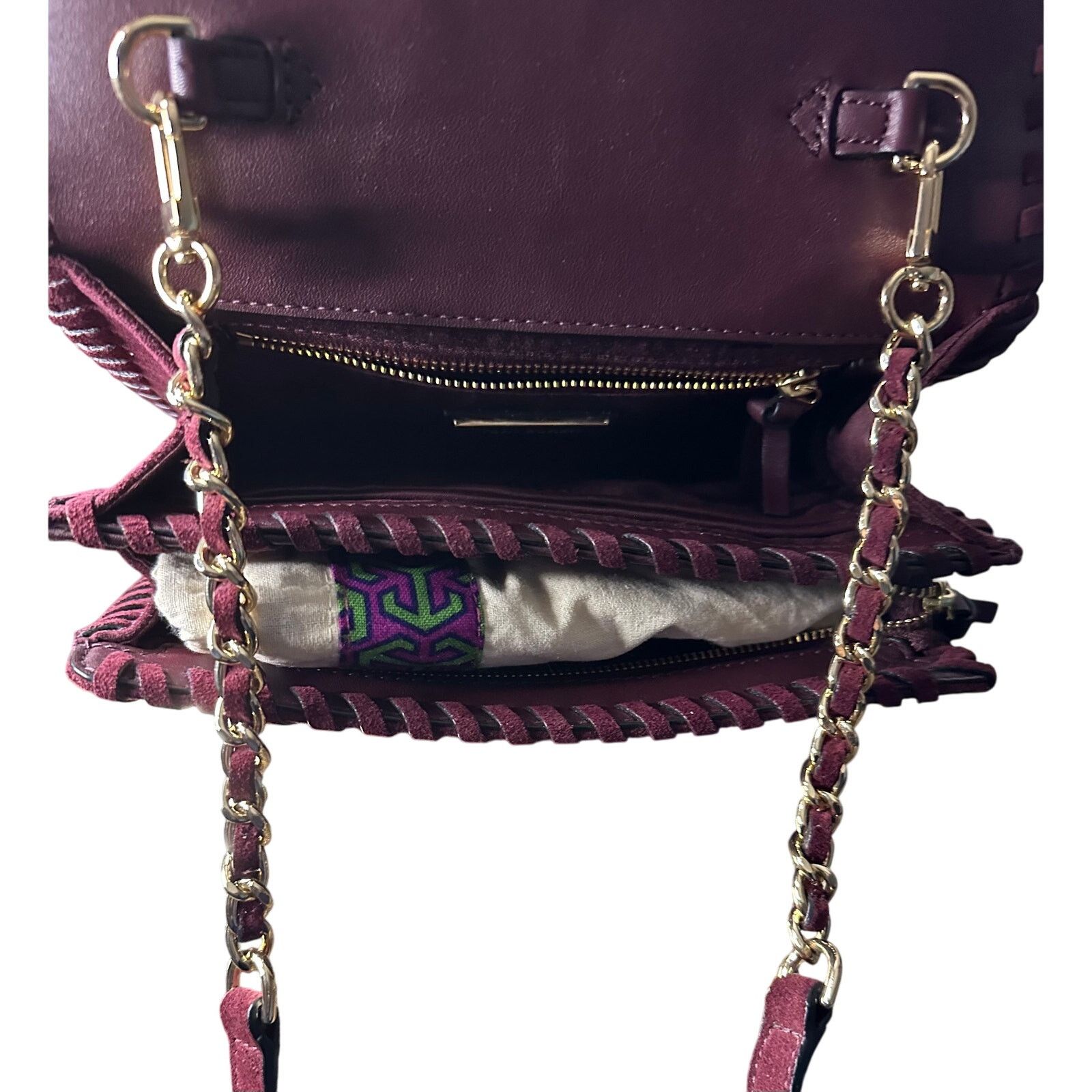Tory Burch Tory Burch Marion Suede Combo Crossbody Size ONE SIZE - 5 Thumbnail