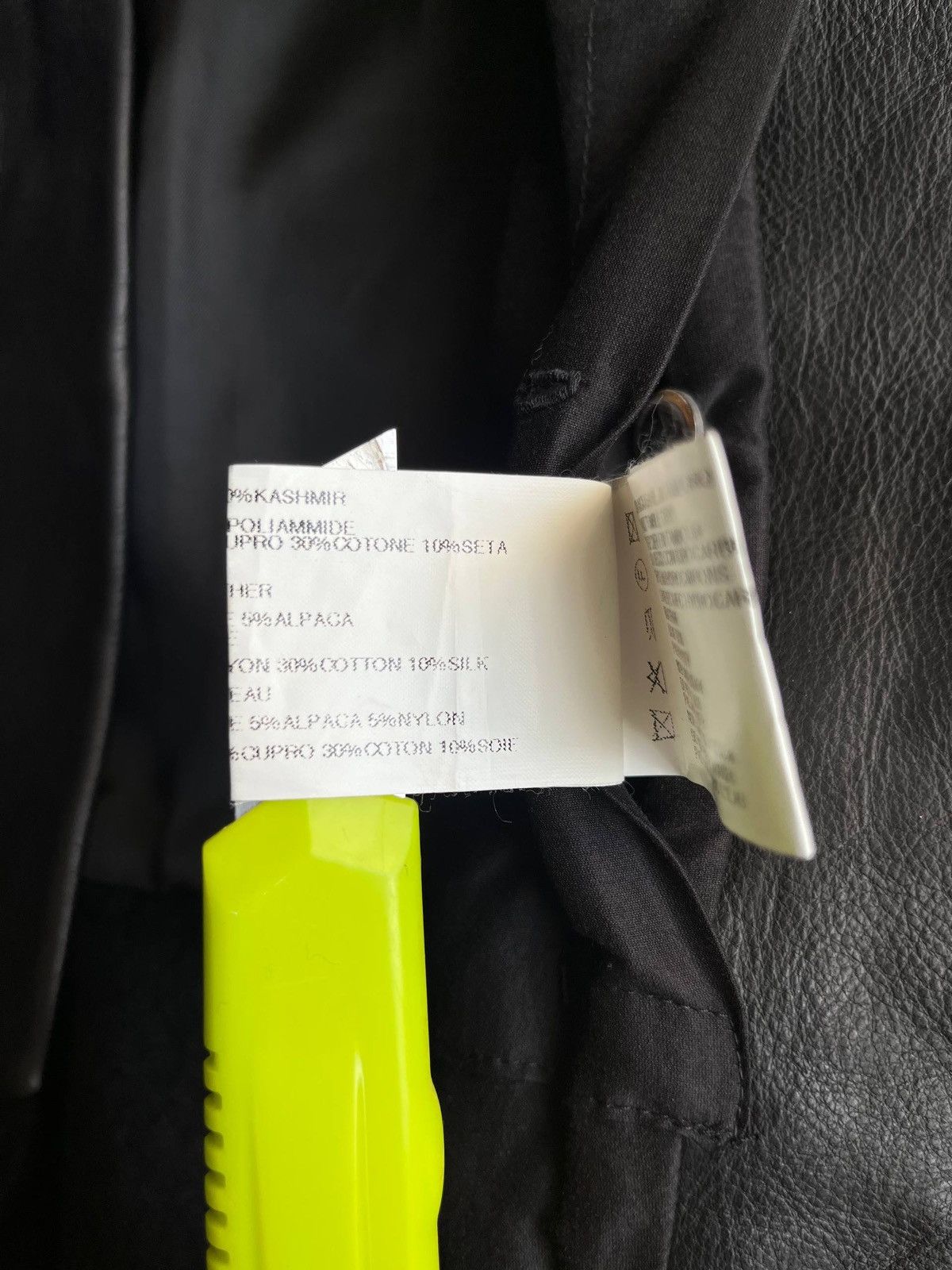 Rick Owens Rick Owens GLEAM black leather jacket with winged neck Size S / US 4 / IT 40 - 16 Thumbnail