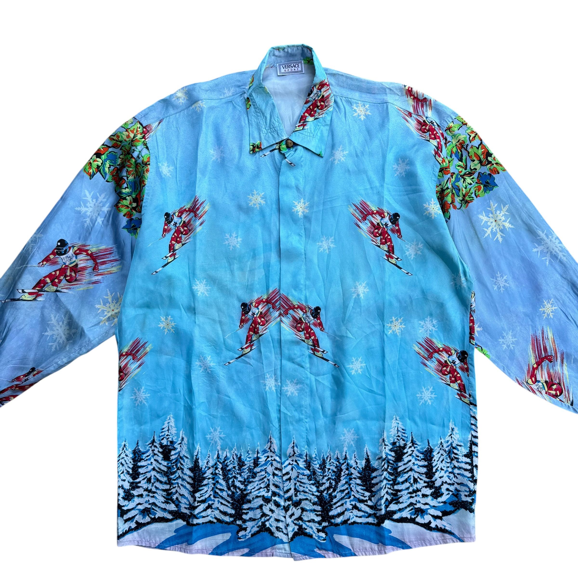 Versace Vintage Versace Sport Silk Shirt Size US M / EU 48-50 / 2 - 3 Thumbnail