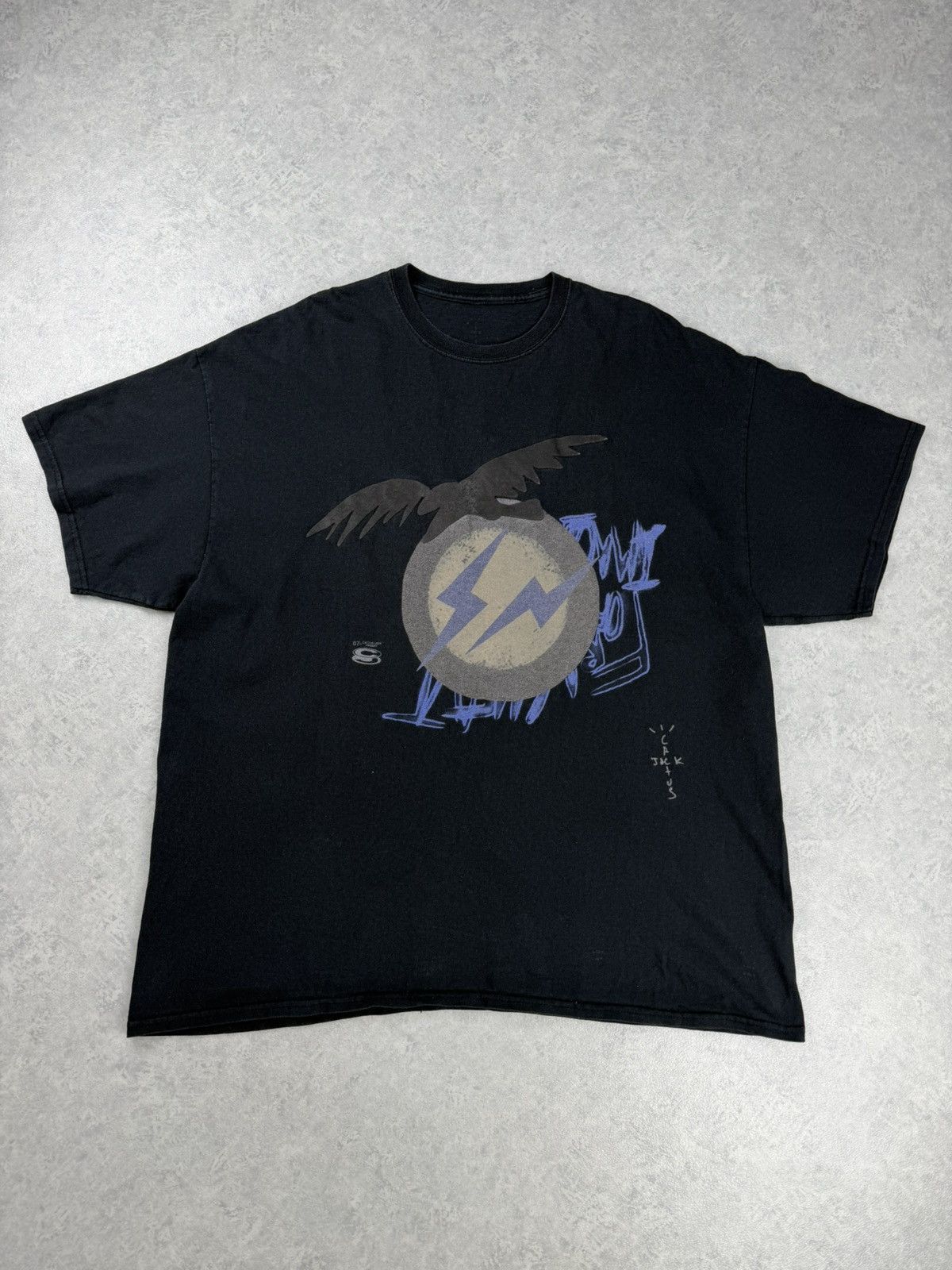 Travis Scott Travis Scott Cactus Jack x Fragment 2021 T Shirt Black Size US XL / EU 56 / 4 - 1 Thumbnail