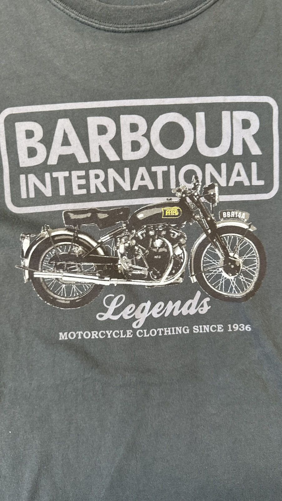 Barbour VINTAGE BARBOUR INTERNATIONAL MOTORCYCLE CLOTHING TEE Size US M / EU 48-50 / 2 - 2 Thumbnail