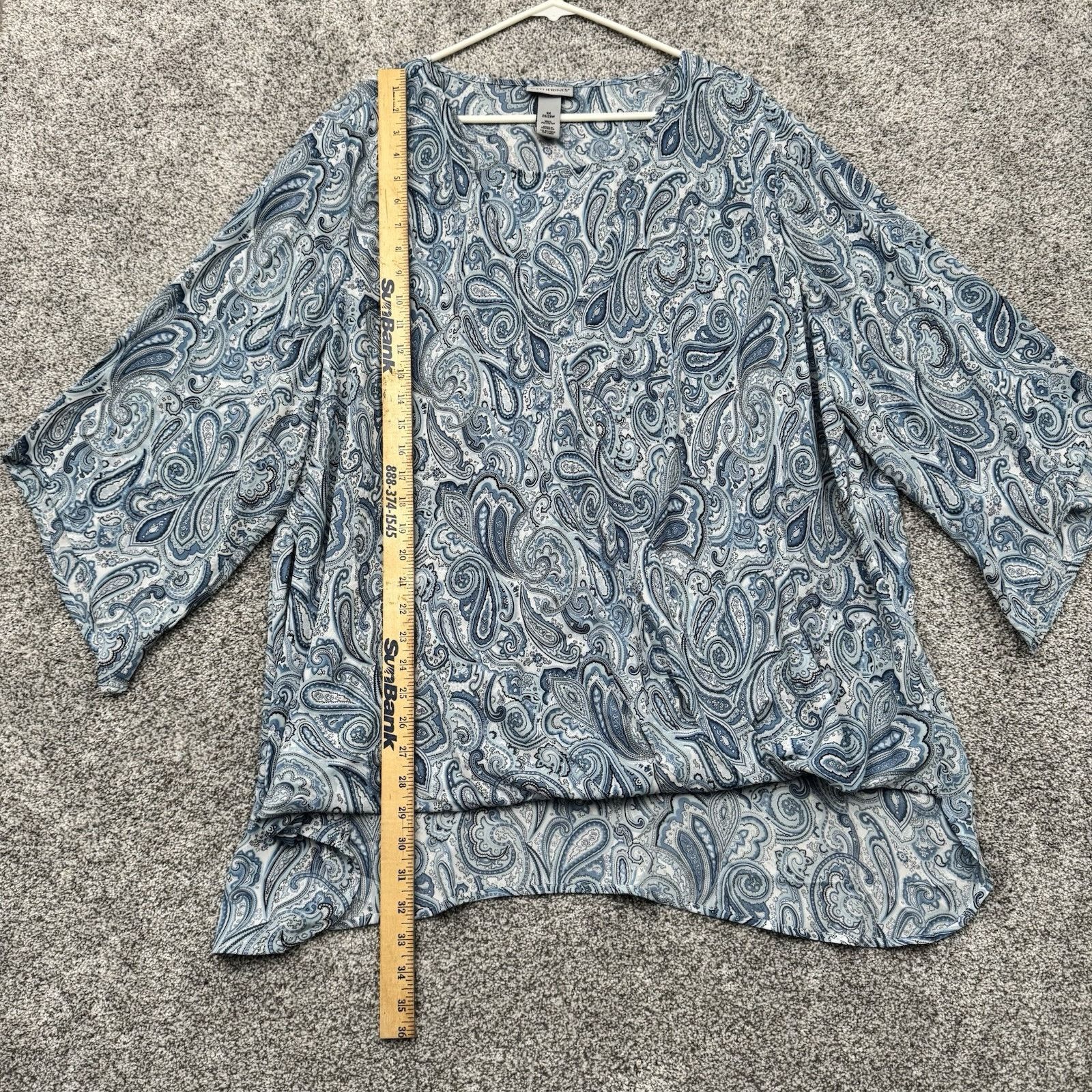 Other Catherines Blouse Women 3X Plus Paisley Boho Lagenlook 2010s Size 3XL / US 20-22 - 2 Thumbnail