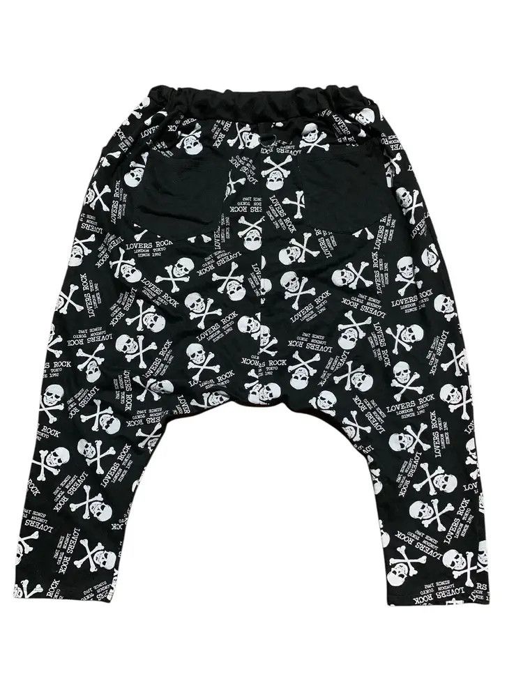 20471120 2000s SuperLovers - skull print longrise harem pants Size US 31 - 3 Thumbnail