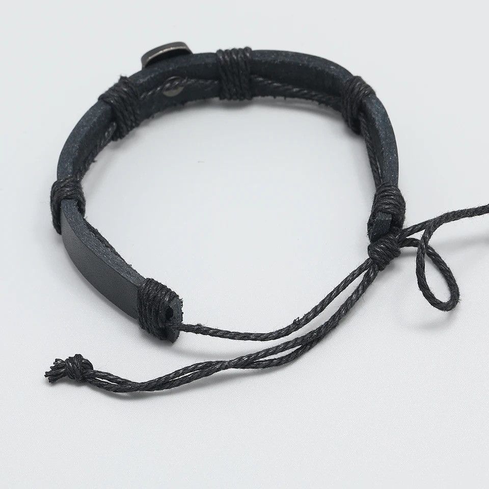 Japanese Brand Gothic skull leather bracelet Size ONE SIZE - 2 Thumbnail