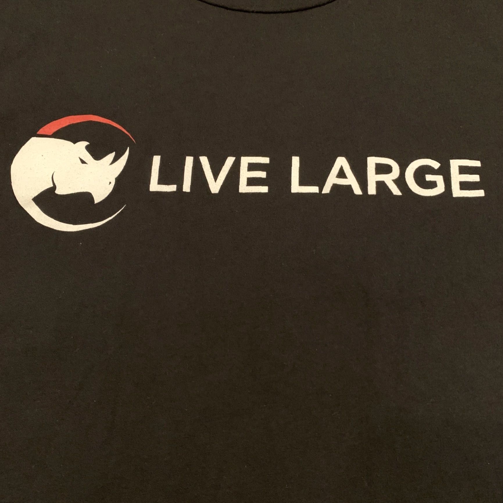 New Era New Era Rhino Shirt Men XL Black Live Large Fitness EUC Size US XL / EU 56 / 4 - 2 Thumbnail