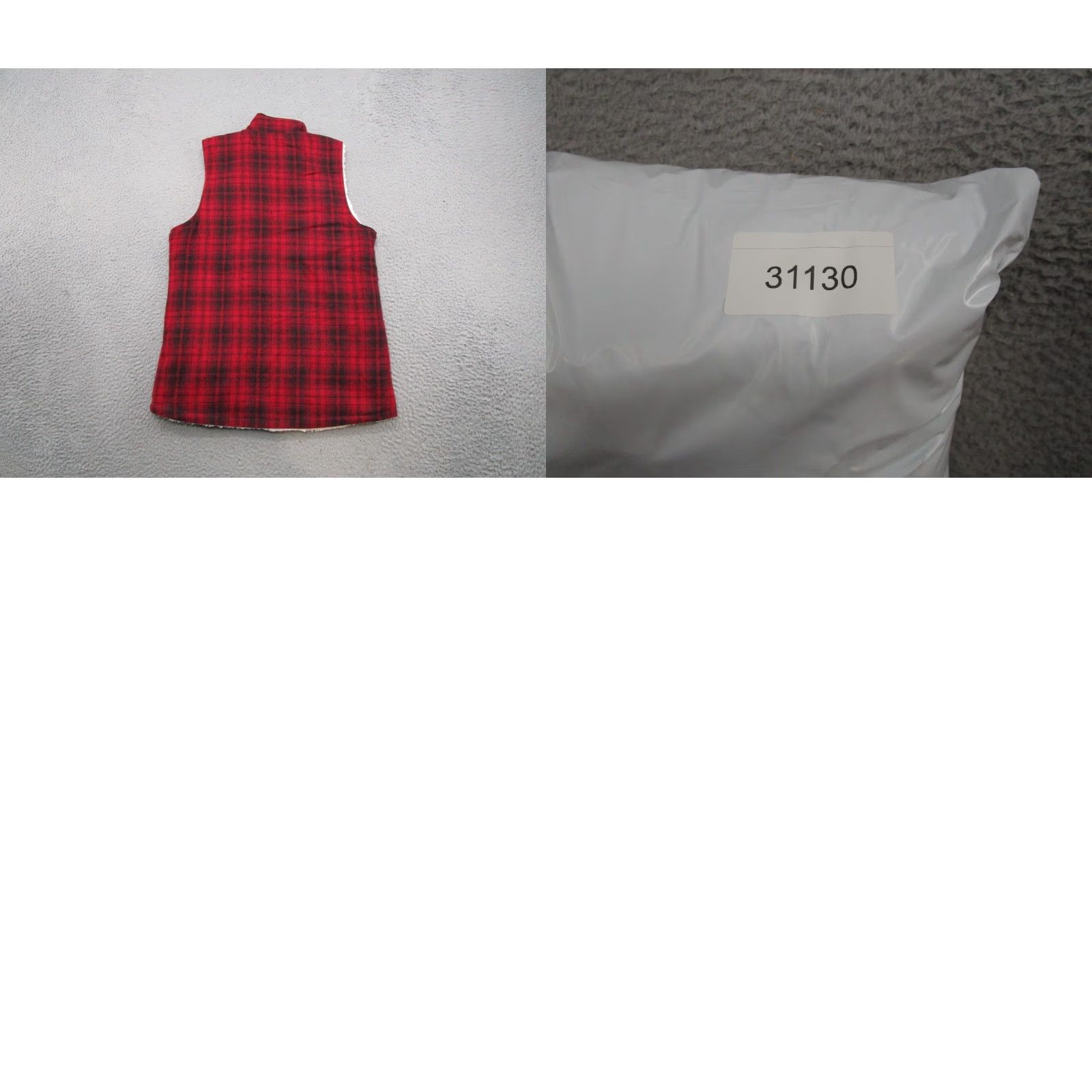 Vintage Maurices Vest Women's Red Buffalo Plaid Zip Up Lined XS Polyester Mid-Length Outdoor Pockets Size XS / US 0-2 / IT 36-38 - 8 Thumbnail