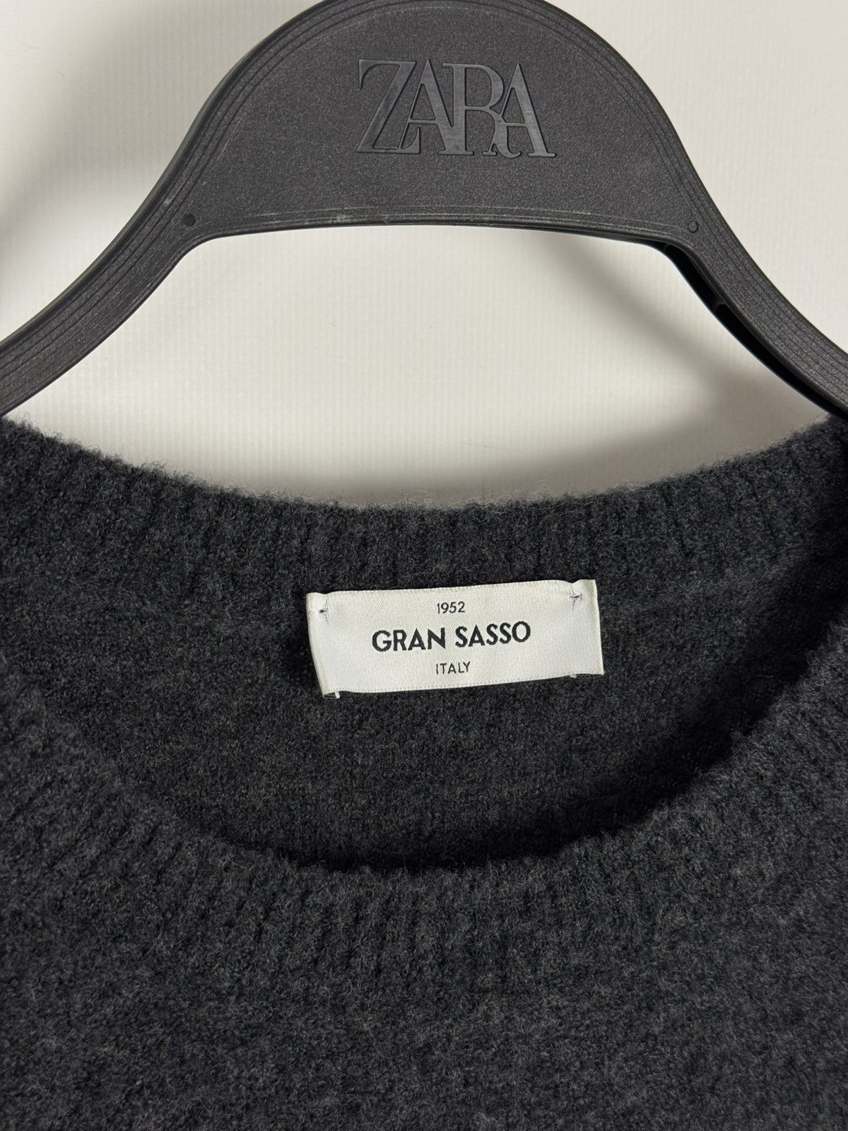 Gran Sasso Gran Sasso Italy Wool Gray Basic Sweater Size US M / EU 48-50 / 2 - 4 Thumbnail