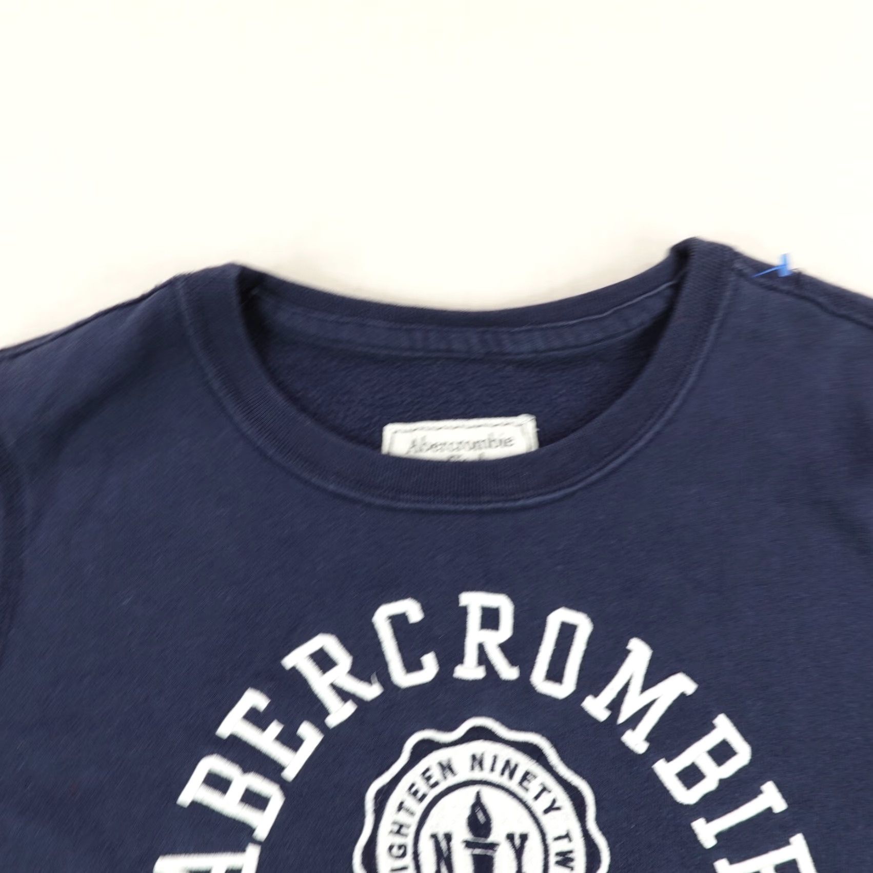 Abercrombie & Fitch Abercrombie & Fitch Sweatshirt Womens Medium Blue Crewneck Pullover Knit Logo 90s Preppy Clothing - M Womens Size M / US 6-8 / IT 42-44 - 3 Thumbnail