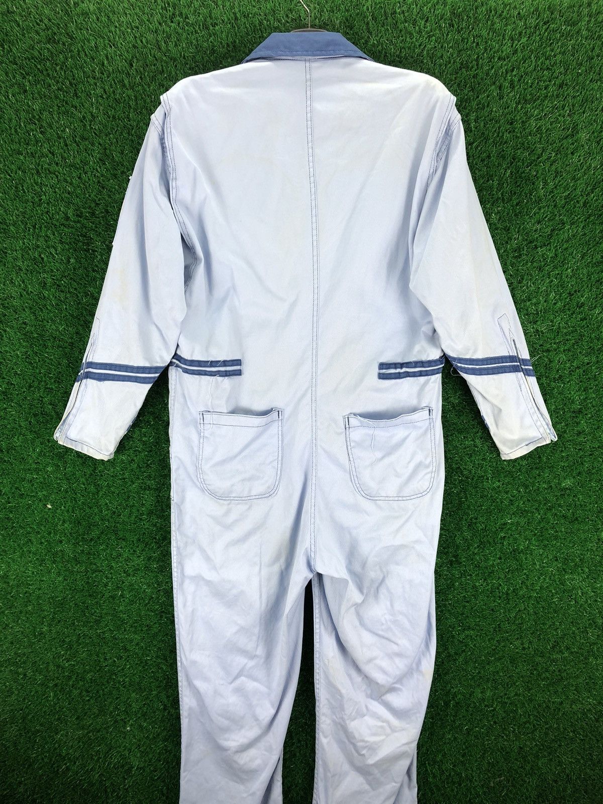 Uniform Wares Vintage 90's Toyota Tecno Coverall Zip up Size US 35 - 4 Thumbnail