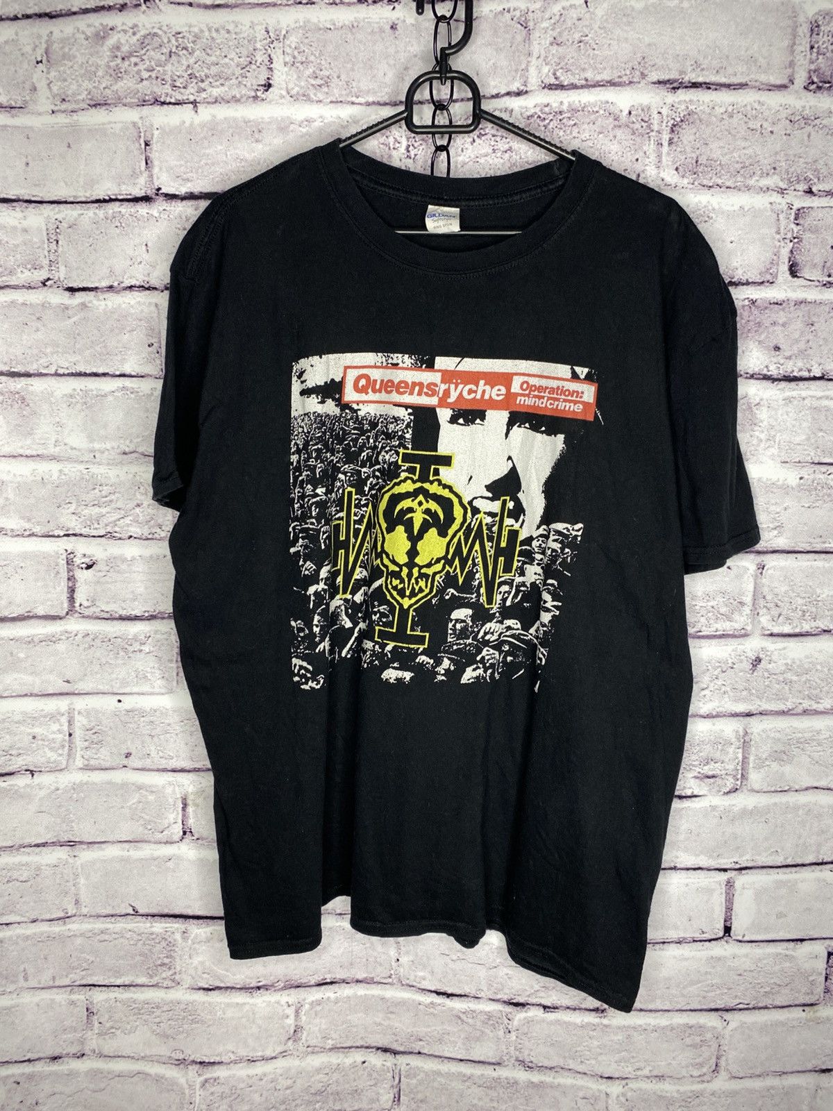 Band Tees Men's Queens Ryche Mindcrime Vintage T-Shirt Band Tour Tee Size US XL / EU 56 / 4 - 1 Thumbnail