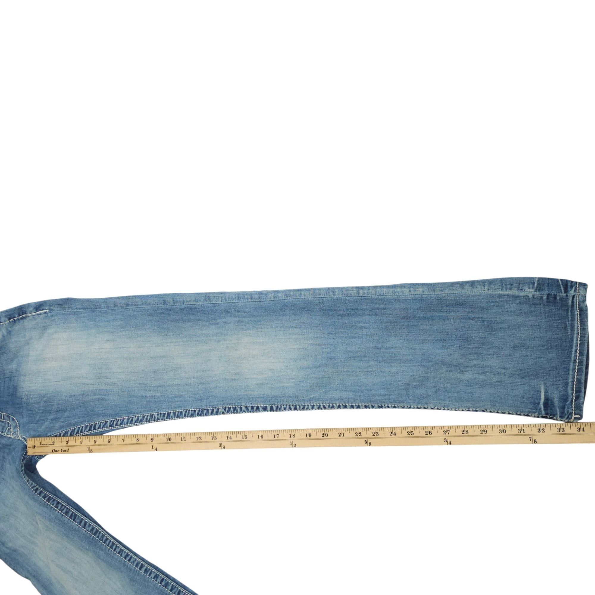 BKE BKE Carter Straight Leg Jeans Size 29XL Distressed Whiskered Size US 29 - 5 Thumbnail
