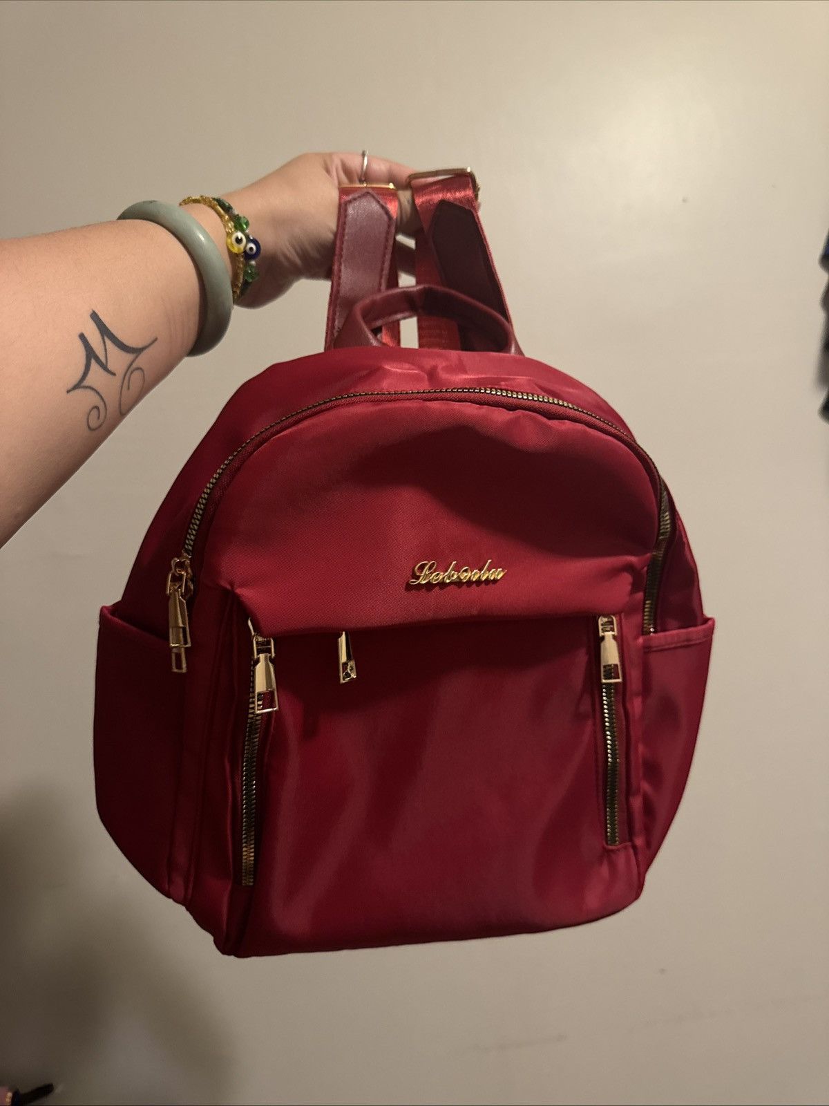 The Unbranded Brand Red Backpack|Compartments|Adjustable Shoulder Straps|Zippers Size ONE SIZE - 1 Thumbnail