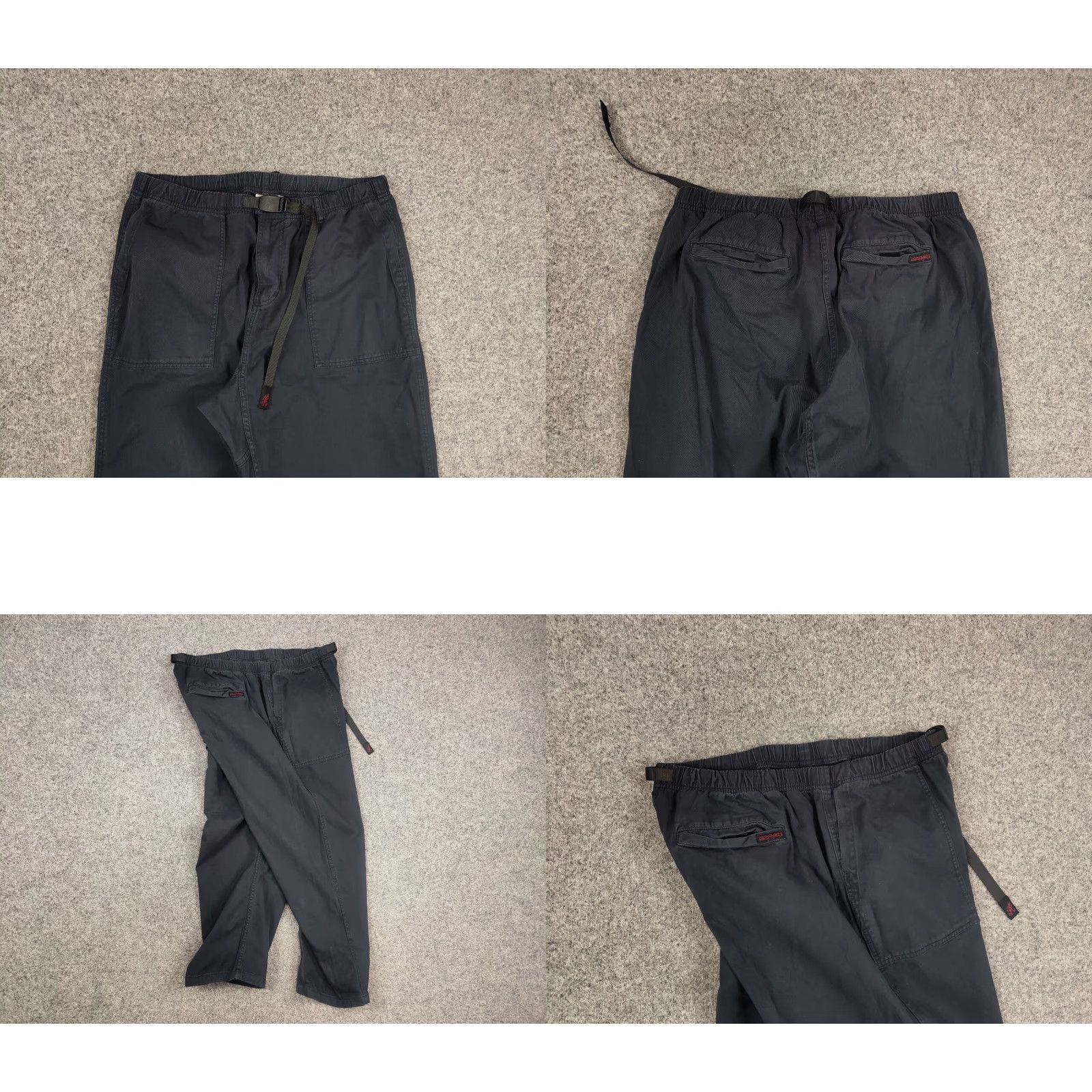 Gramicci Gramicci Japanese Design Dark Blue Canvas Cropped Pants Size US 36 / EU 52 - 8 Thumbnail