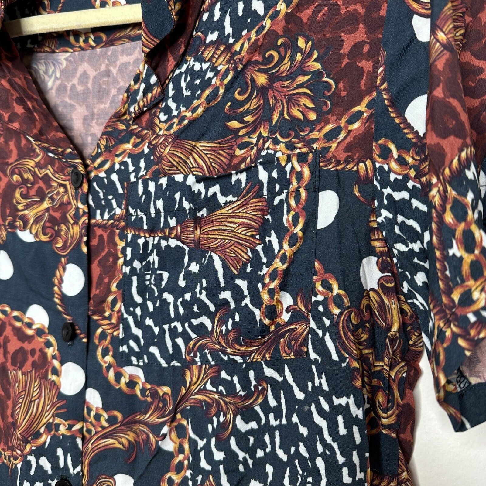 Other Inamorata Leopard-Link Short Sleeve Button El Camino Shirt Size S / US 4 / IT 40 - 3 Thumbnail