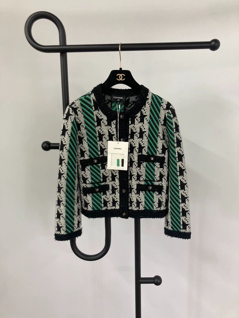 Chanel Chanel 24A thousand-bird check color-matched jacket Size XS / US 0-2 / IT 36-38 - 1 Thumbnail