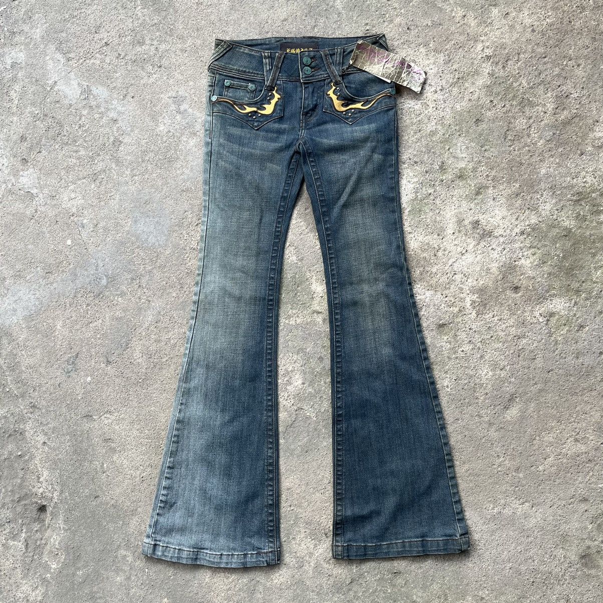 Luxury Jeans Egoist Denim Pants Super Wide Leg Opening
