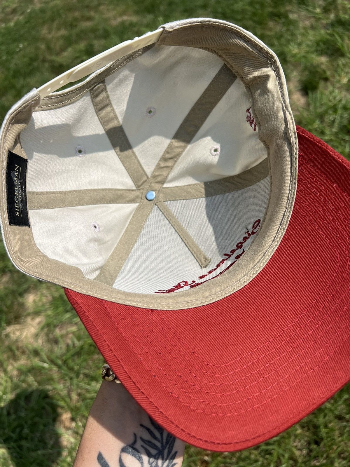 Siegelman Stable Sand Red Hambletonian Snapback Hat in Beige, Men's — image 4 of 6