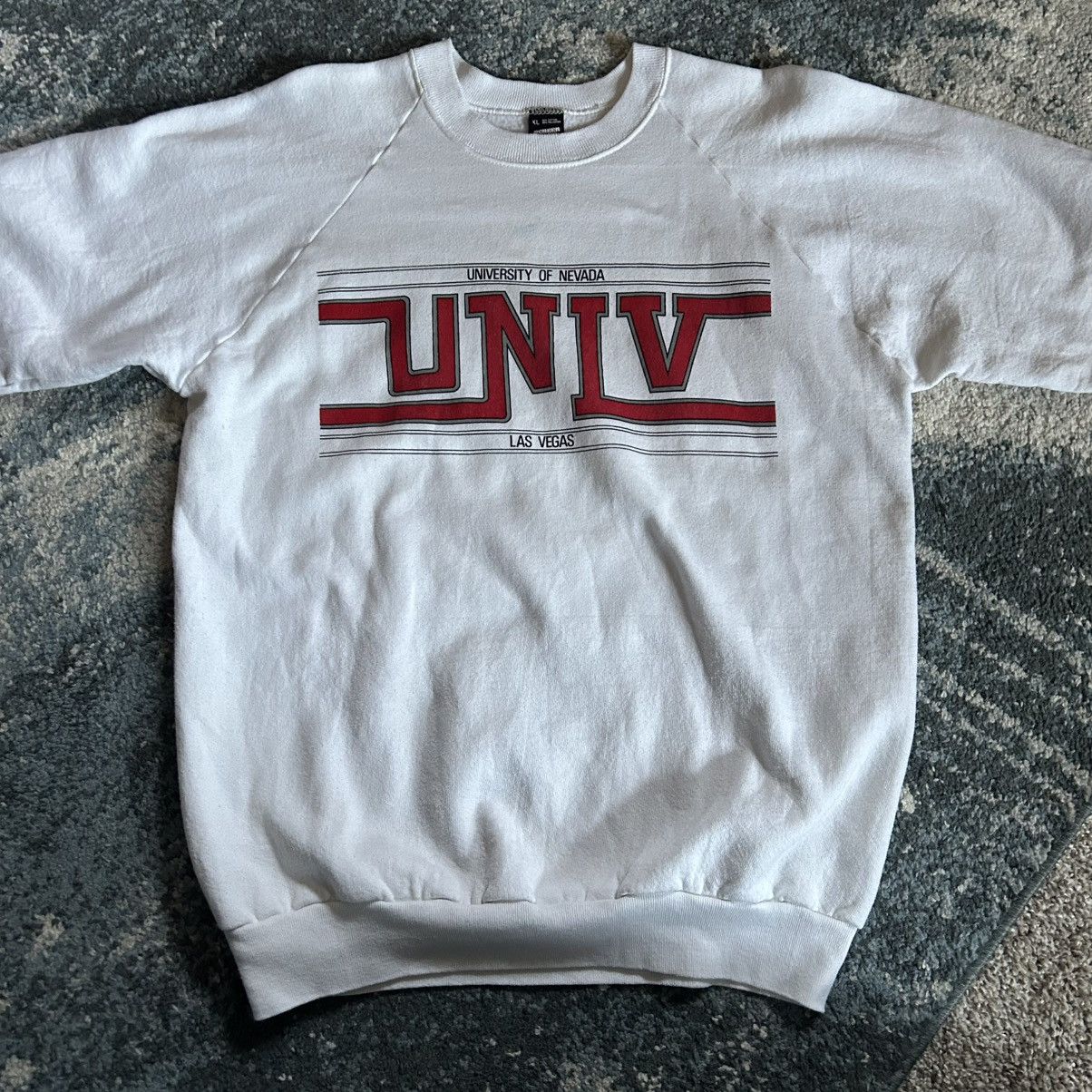 Fruit Of The Loom SCREEN STARS UNiVERSiTY of NEVADA LAS VEGAS RAGLAN CREWNECK Size XL / US 12-14 / IT 48-50 - 5 Thumbnail