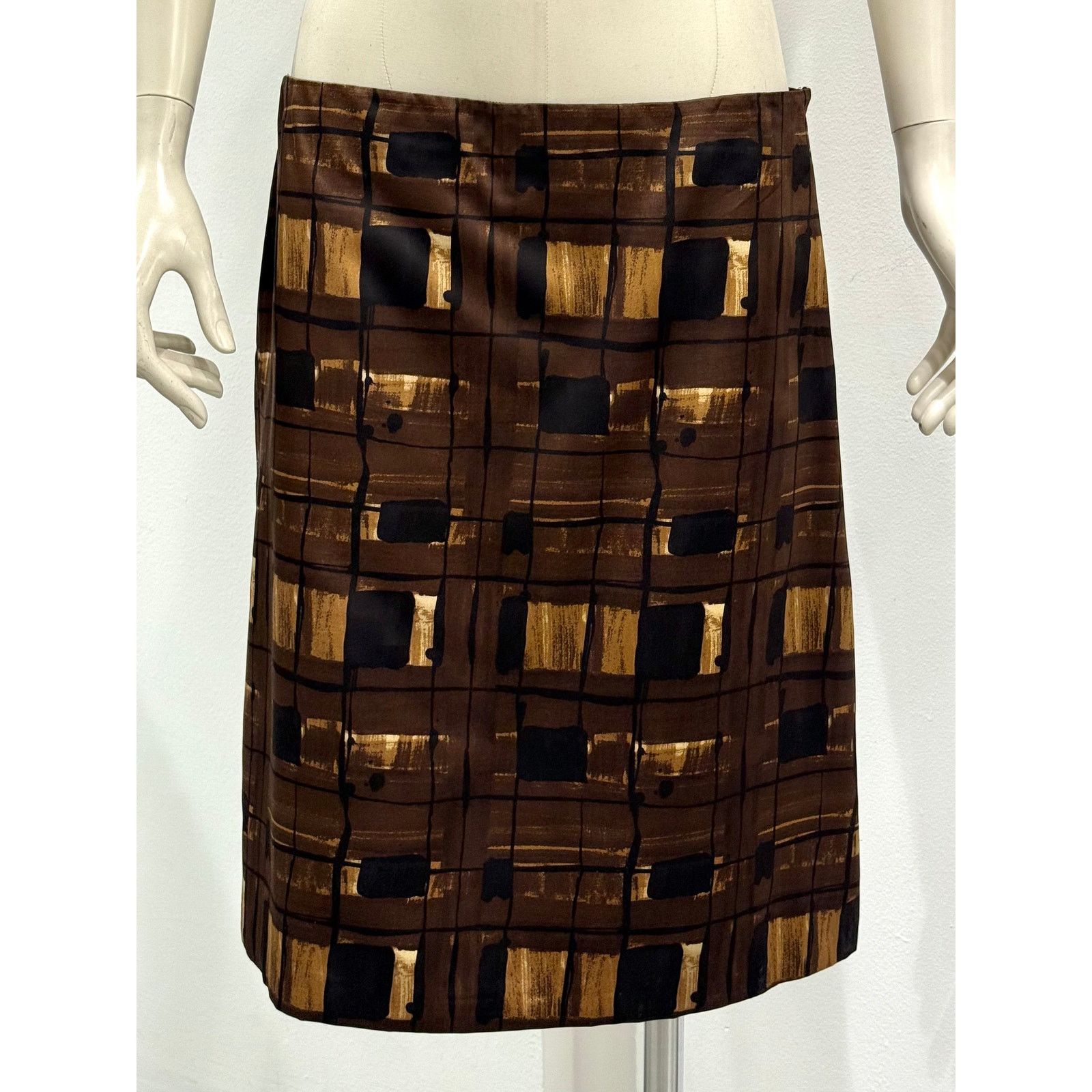 Prada 2010 Prada geometric midi skirt Size L / US 10 / IT 46 - 2 Thumbnail