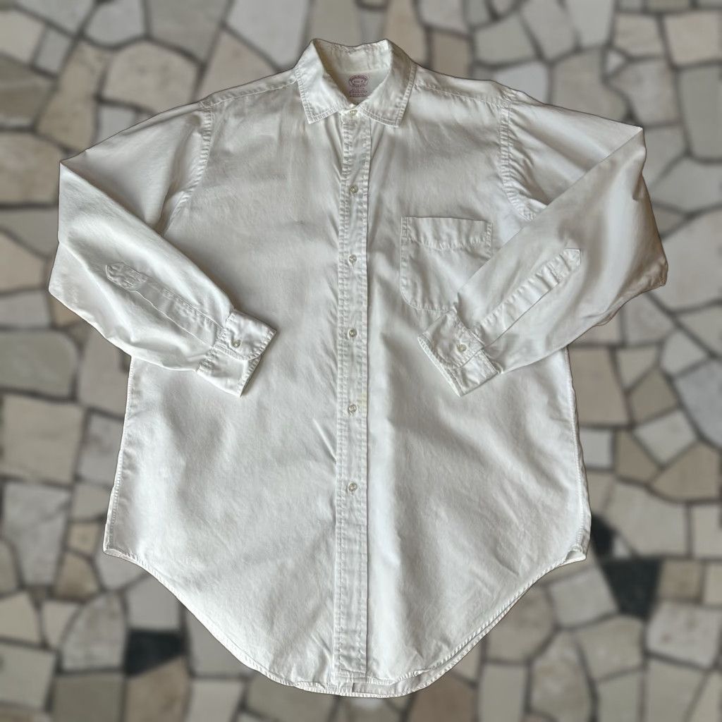 Brooks Brothers VINTAGE Brooks Brothers Makers Button-Up Shirt Long Sleeve Mens 15.5-2 White Striped Cotton Supima Italy Machine Washable Size US M / EU 48-50 / 2 - 1 Thumbnail