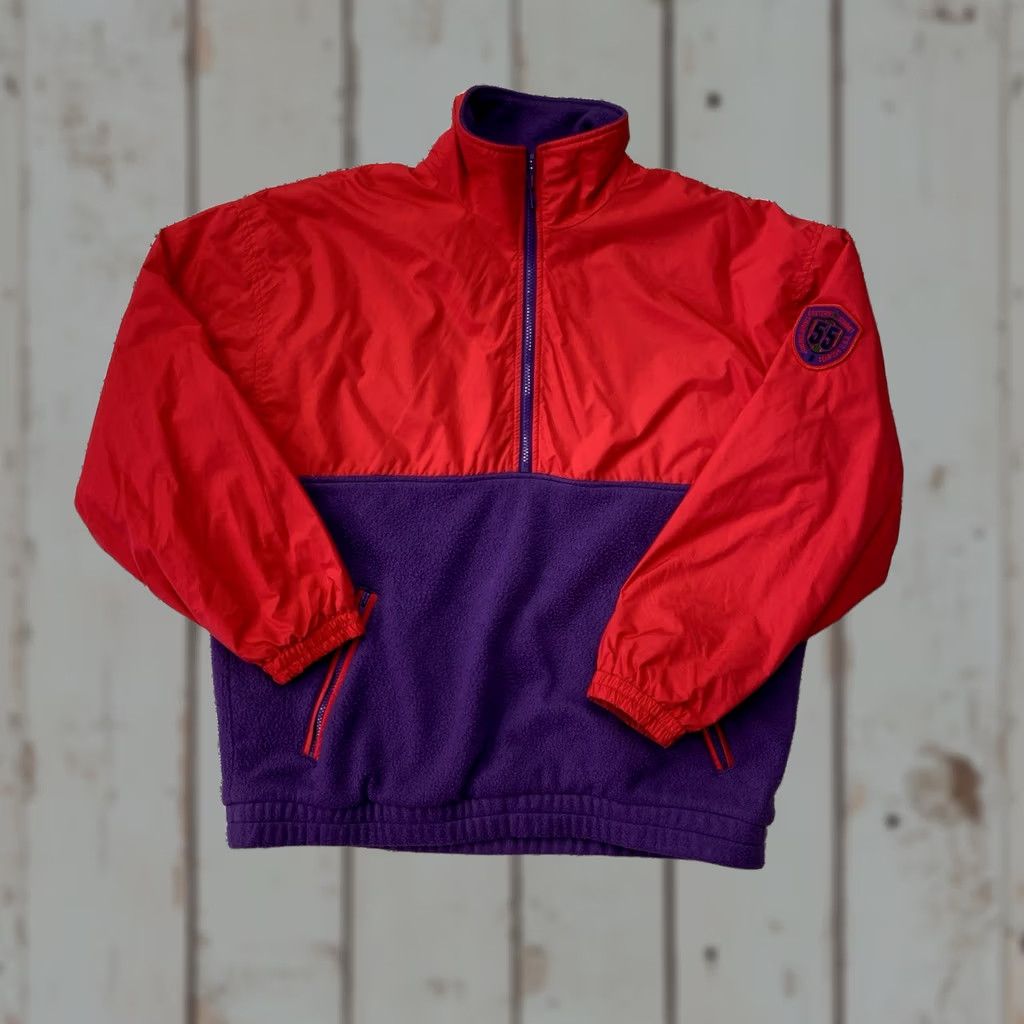 Gap VINTAGE Gap Fleece Jacket Hybrid Fleece 90s Purple/Red Eastern Summit Championship Medium Mens Jacket Size US M / EU 48-50 / 2 - 1 Thumbnail