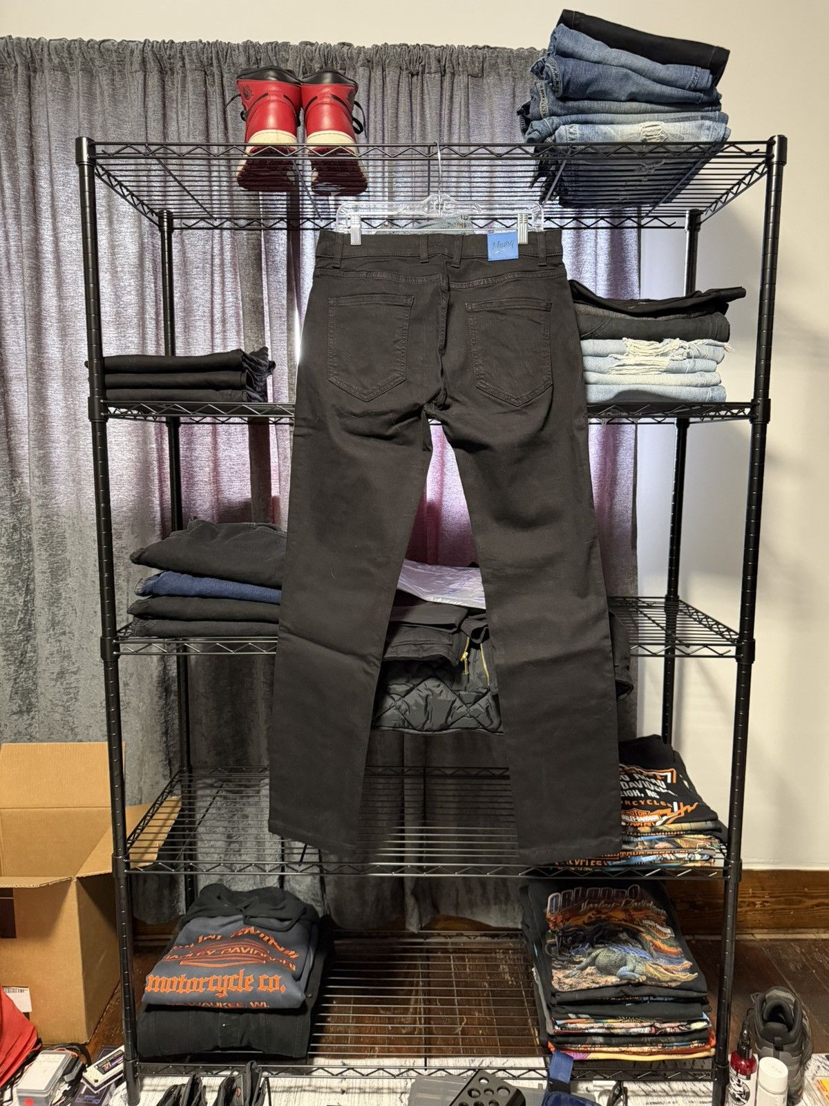Other NWT Mugsy Stretch Squid Ink 34x32 Jeans Black Size US 34 / EU 50 - 3 Thumbnail