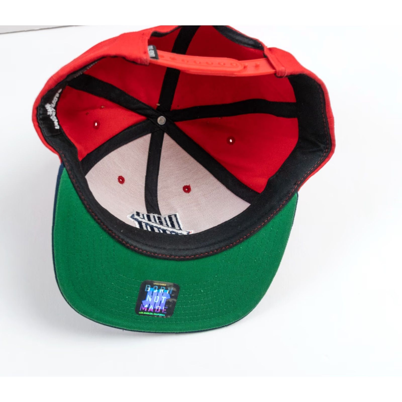 Undefeated VINTAGE Undefeated Men's Snapback Hat Casual Streetwear Red Cotton 90s Outdoor Adjustable Size ONE SIZE - 6 Thumbnail