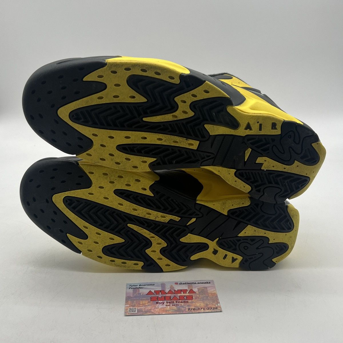 Nike Air up 14 black yellow strike Size US 9 / EU 42 - 7 Thumbnail