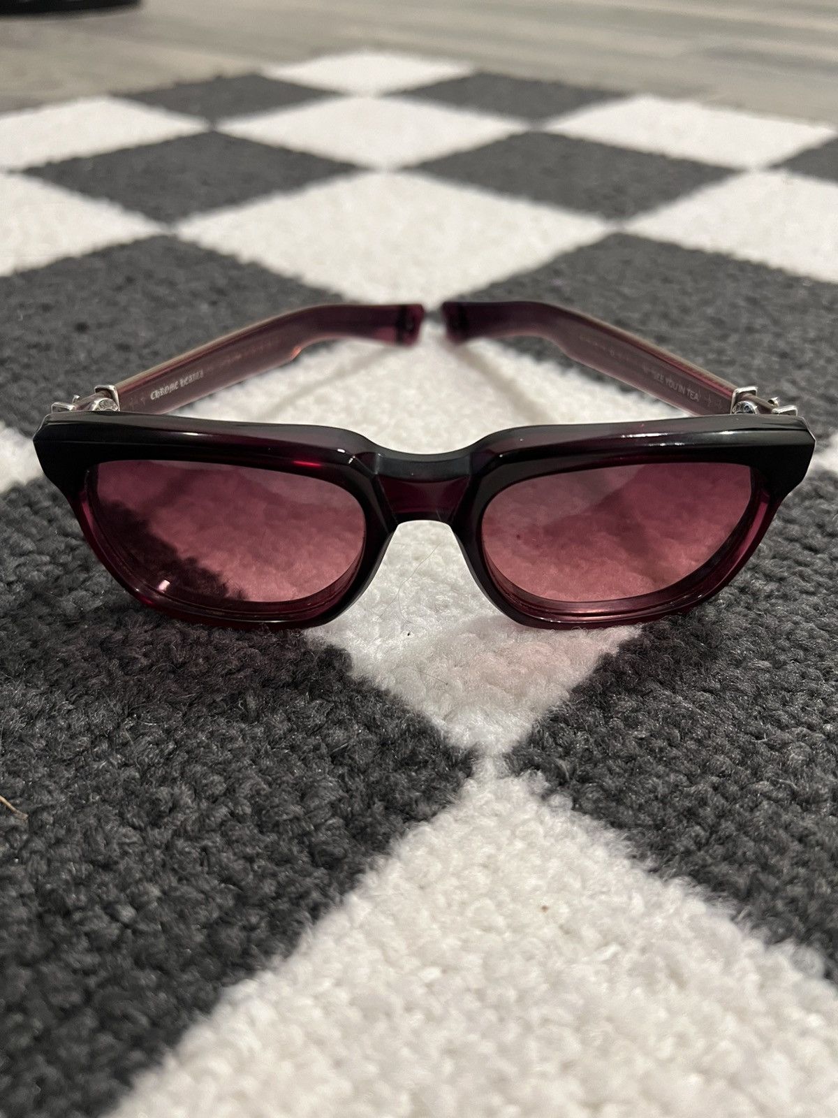 Chrome Hearts Chrome Hearts Rare "See You In Tea" Red Sunglasses Size ONE SIZE - 5 Thumbnail