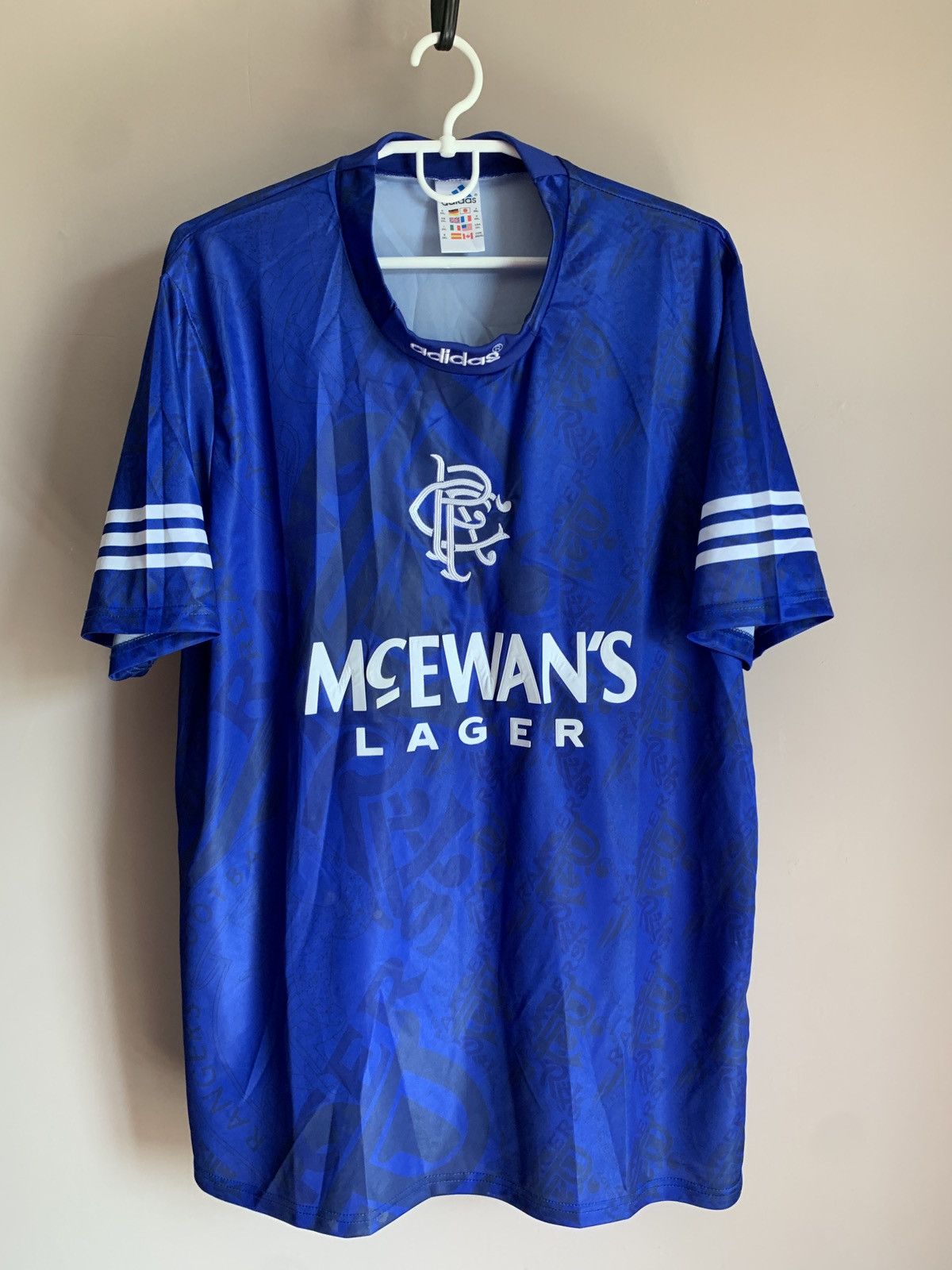 Adidas Rangers Glasgow Home Football Shirt Vintage Adidas Soccer XL Size US XL / EU 56 / 4 - 1 Thumbnail