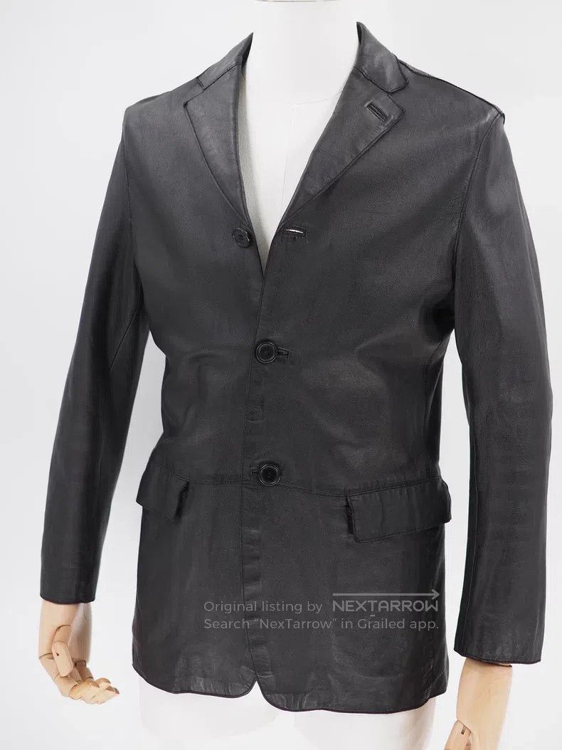 Gucci Guicci Black Leather Jacket Size US M / EU 48-50 / 2 - 1 Thumbnail