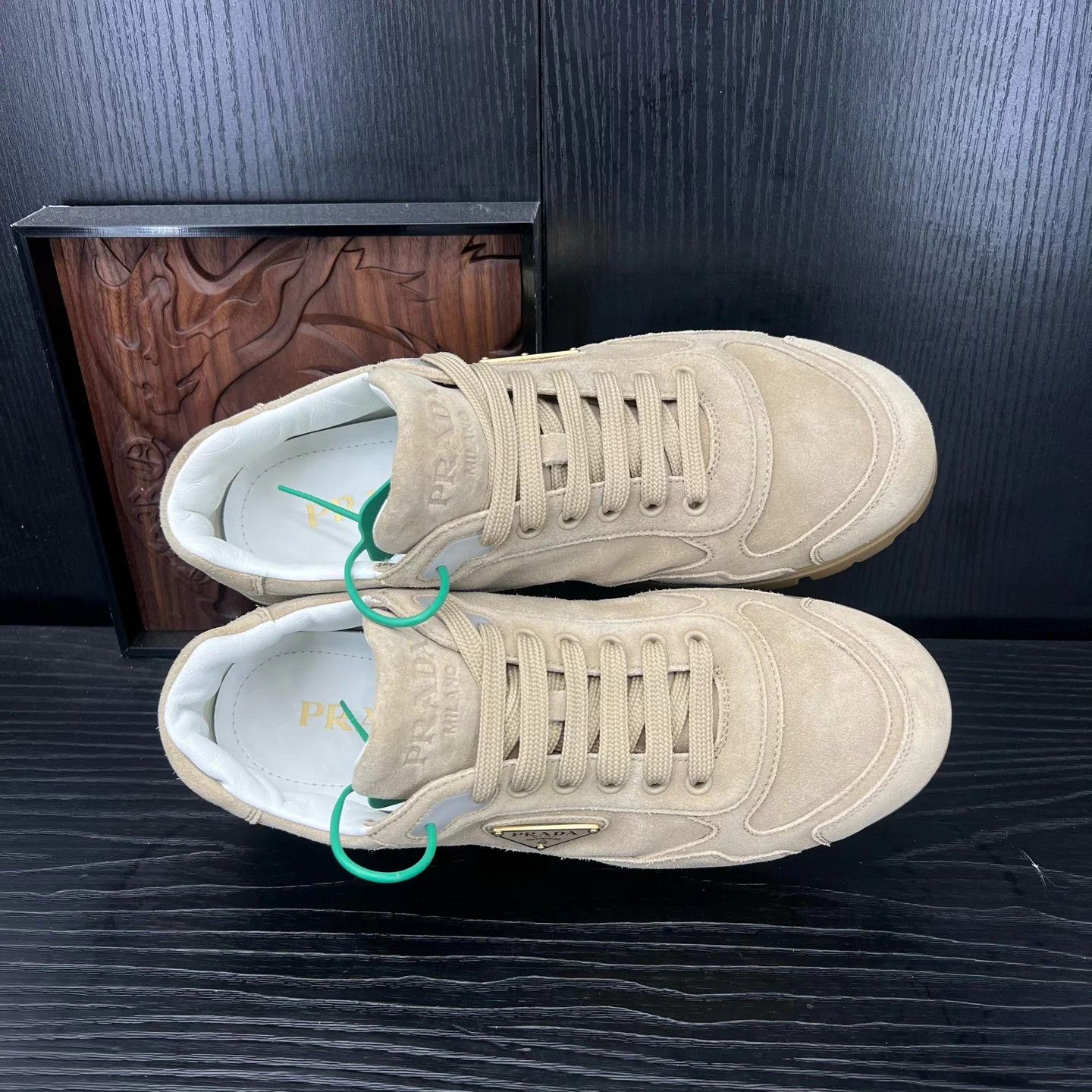 Prada PRADA Trail suede beige US7 Size US 8 / EU 41 - 4 Thumbnail