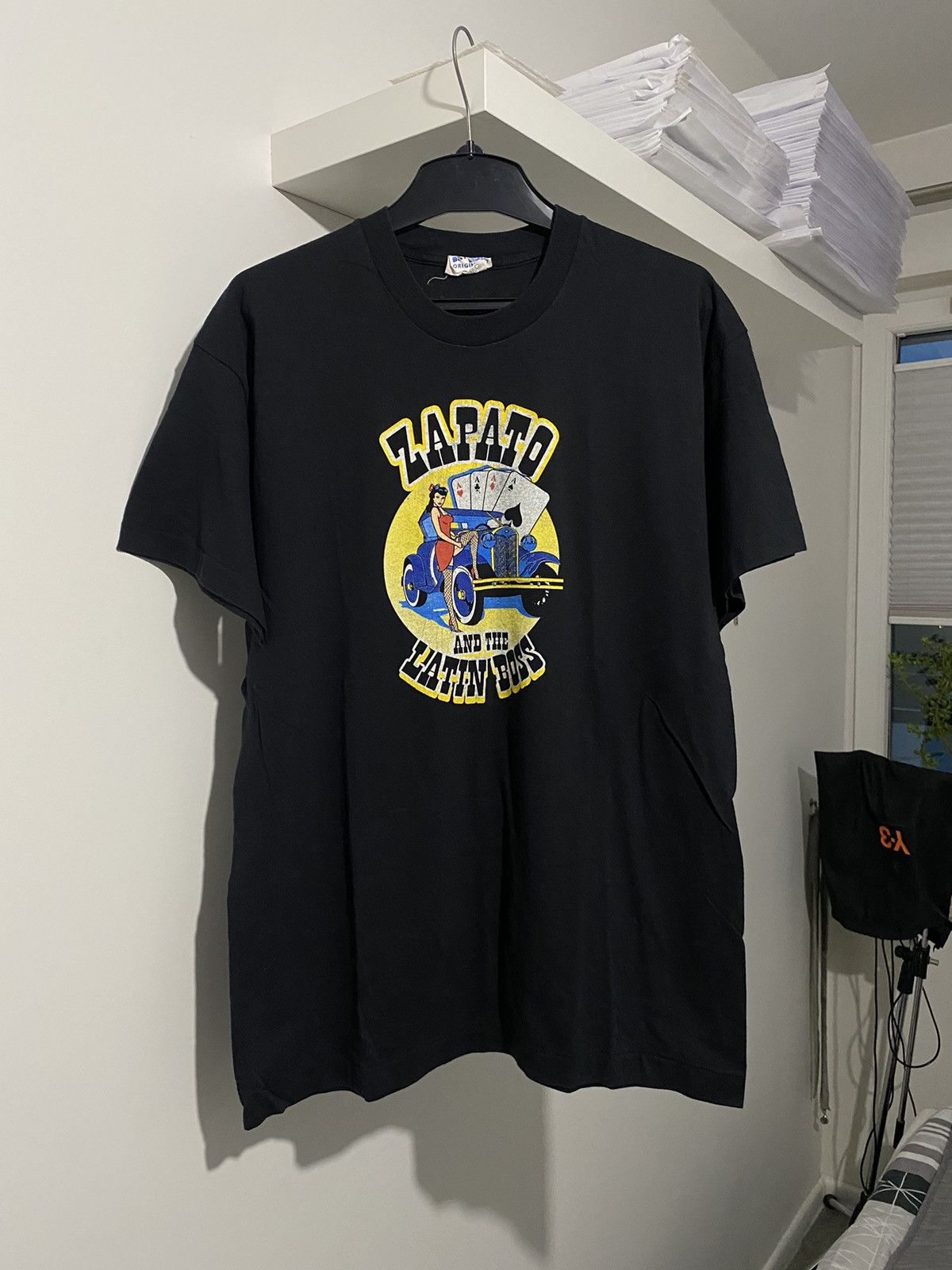 Vintage Zapato and the Latin Boss Screen Stars Vintage t-Shirt L 90s Size US L / EU 52-54 / 3 - 3 Thumbnail