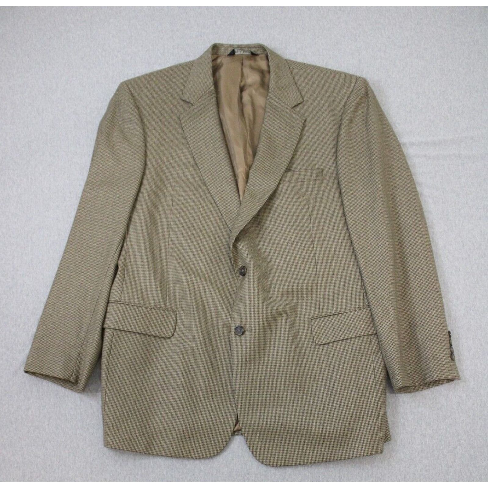 Jos. A. Bank Jos A Bank Blazer Mens 46L Houndstooth 100% Wool 2-Button Size 46L - 1 Thumbnail