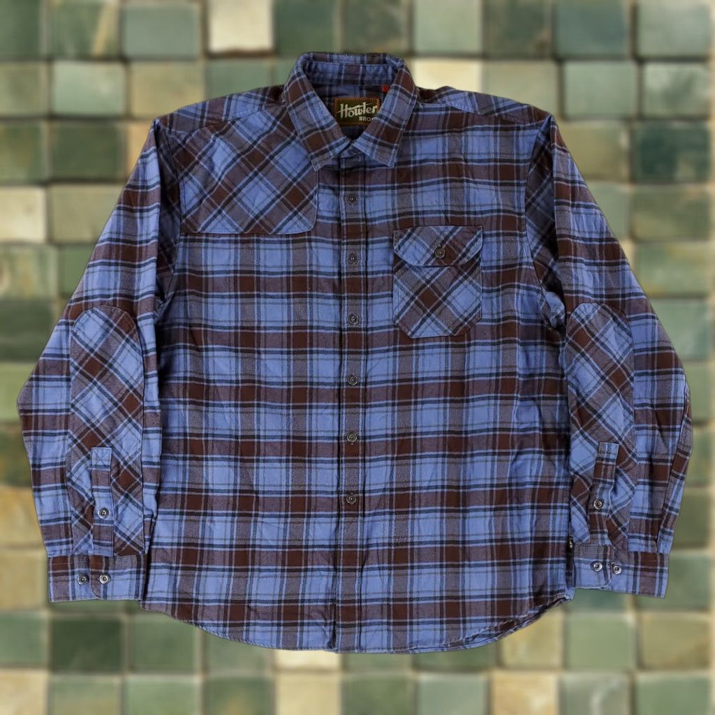 Howler Brothers Howler Bros Shirt Flannel Button Up Shooting Double Elbows Shoulder Plaid Mens L Multicolor Long Sleeve Size US L / EU 52-54 / 3 - 1 Thumbnail