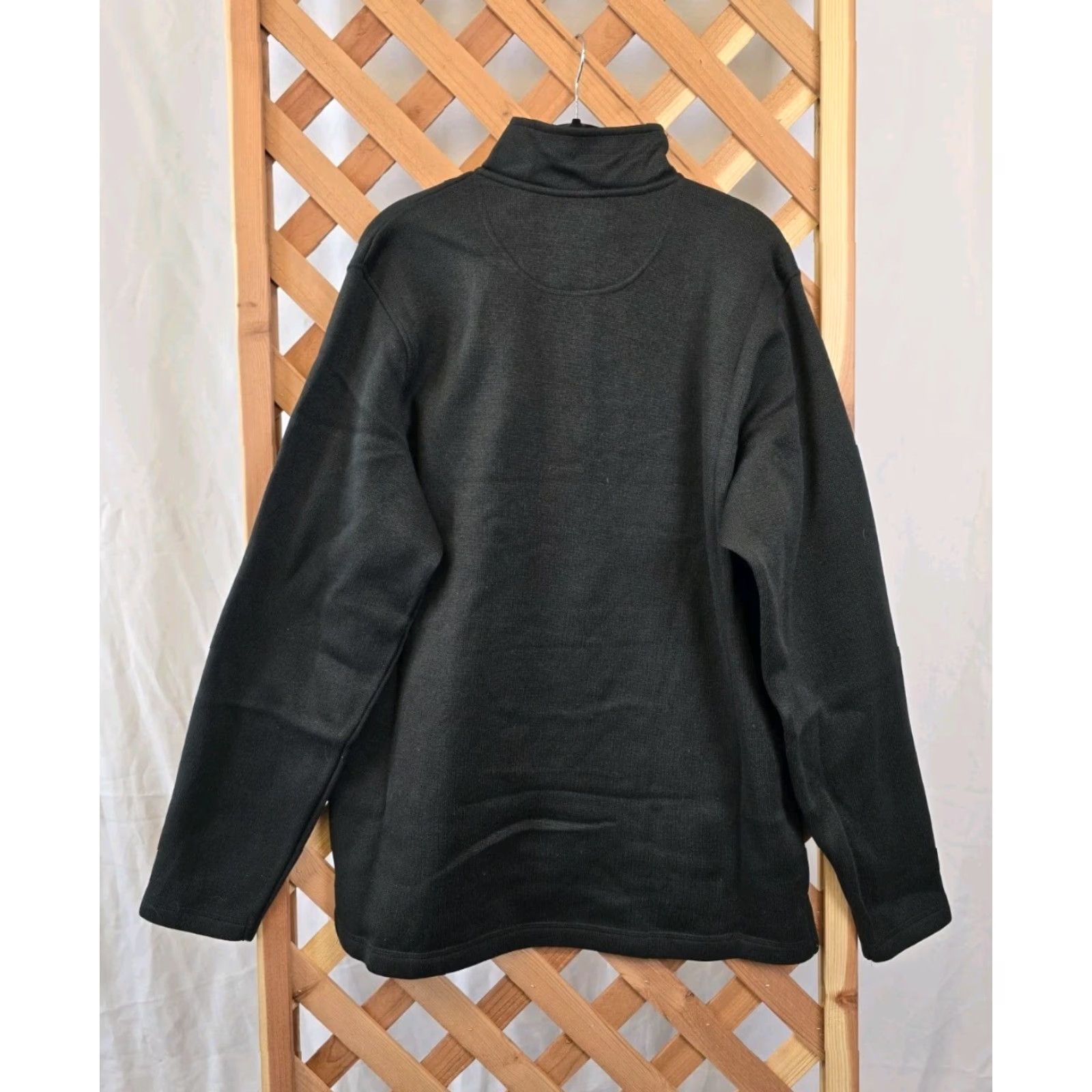 Wrangler Wrangler Authentics Men's Long Sleeve Fleece Quarter-zip - Caviar - Size M - Black - 1/4 Zip - Lightweight Pullover Sweater - Regular - NWT Size US M / EU 48-50 / 2 - 8 Thumbnail