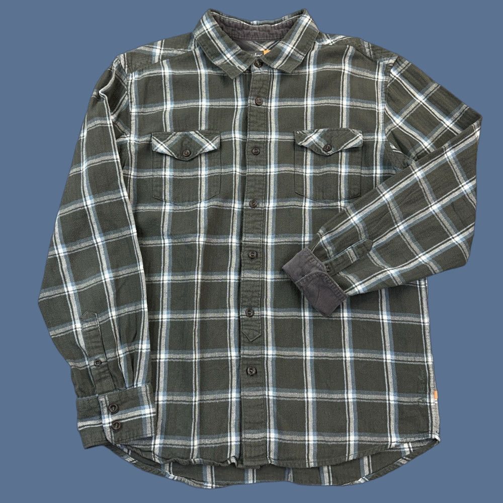 Quiksilver Quiksilver Shirt Mens Large Green Plaid Flannel Long Sleeve Button Up Casual Size US L / EU 52-54 / 3 - 1 Thumbnail