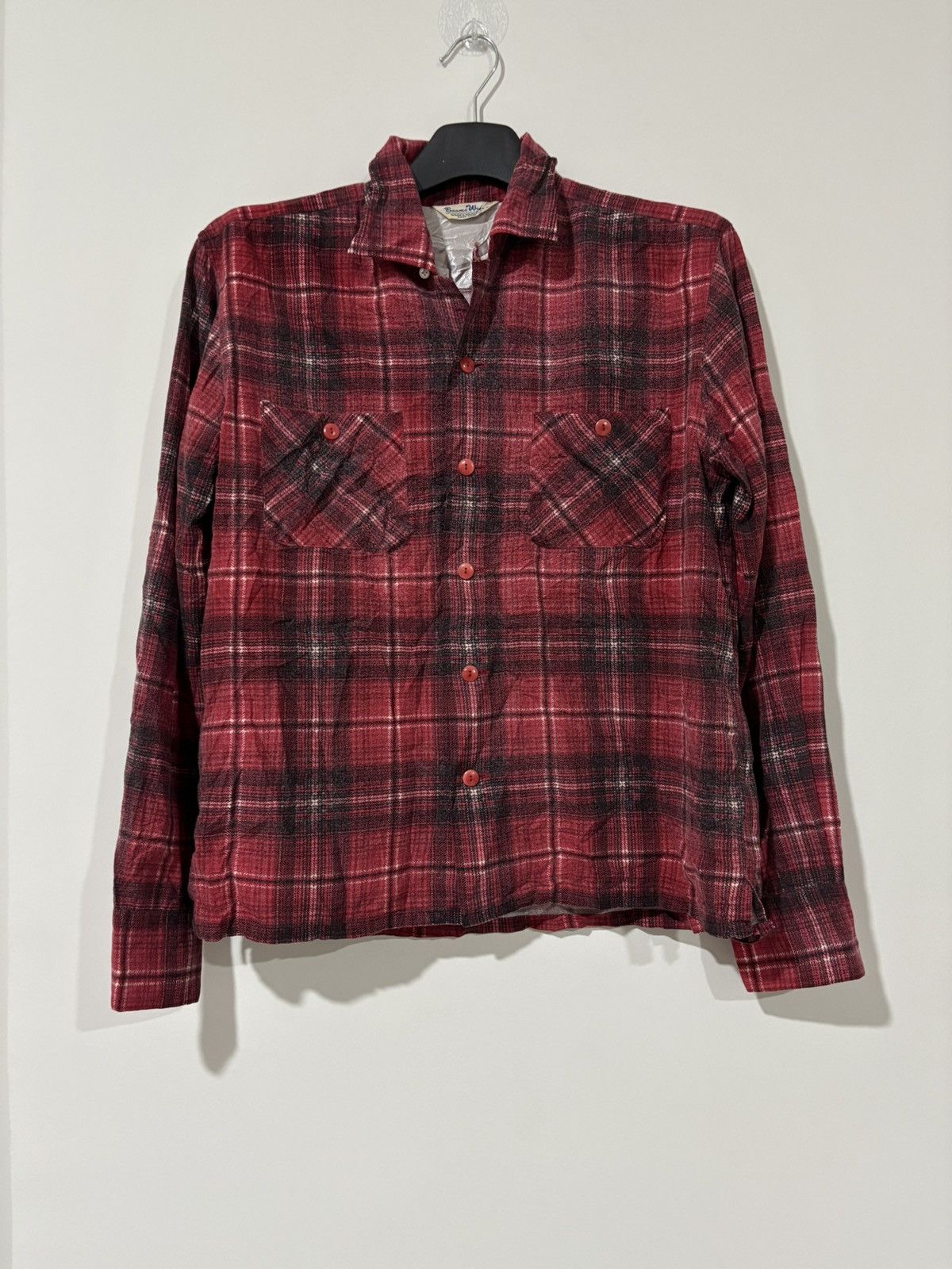 Beams Plus Vintage Beams shirt rayon plaid check Size US M / EU 48-50 / 2 - 1 Thumbnail
